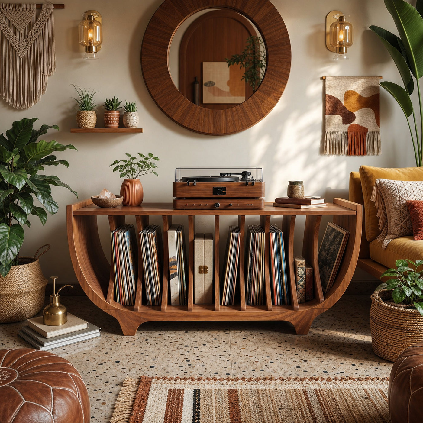 Contemporary Vinyl Storage Stand For Apartment Interior Space - product view 3