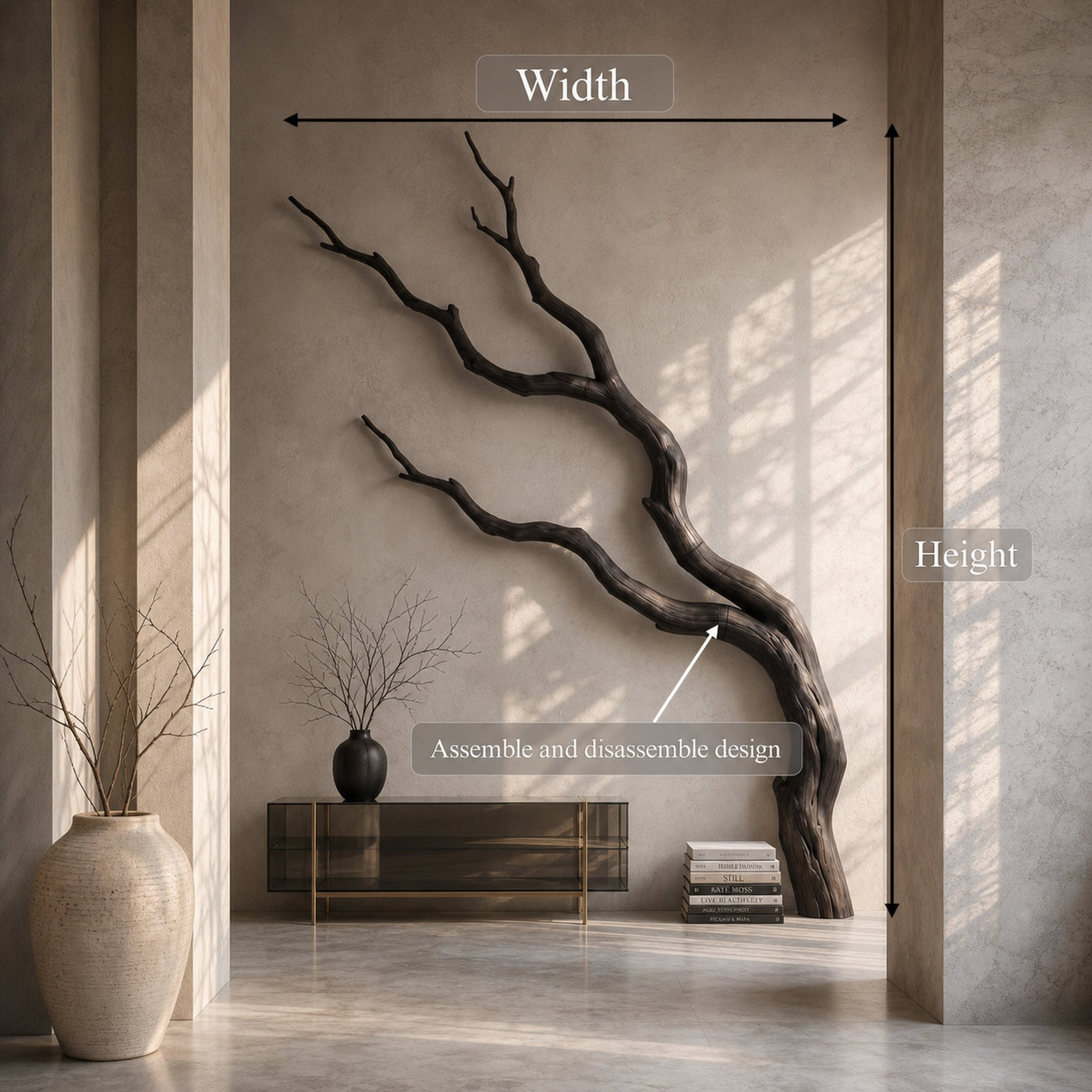Contemporary Wall Decor Sculptural Branch Design For Living Room - product view 8