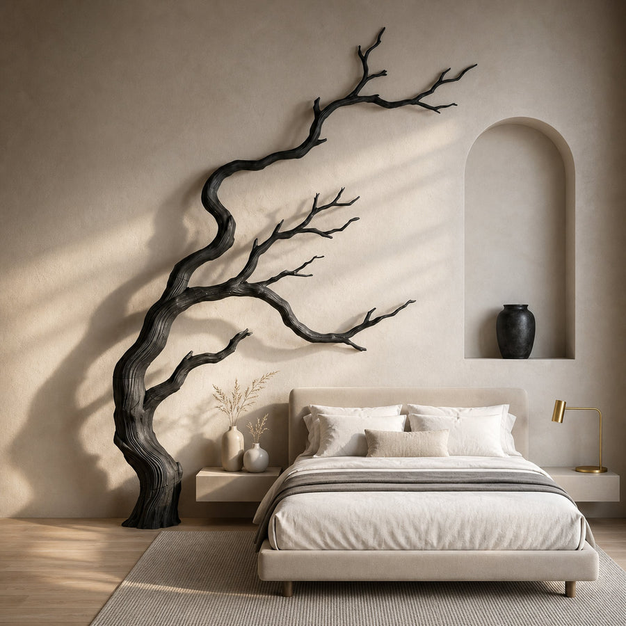 Contemporary Wall Decor Tree Branch Sculpture For Bedroom