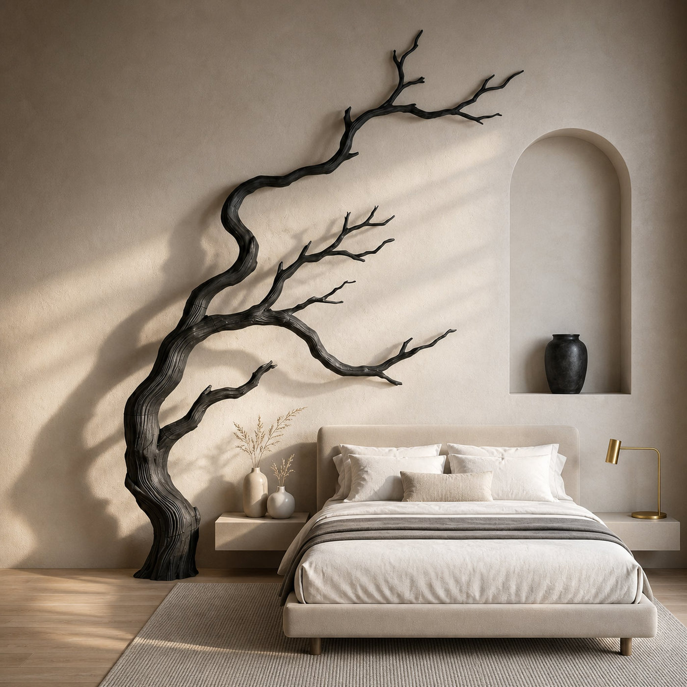Contemporary Wall Decor Tree Branch Sculpture For Bedroom
