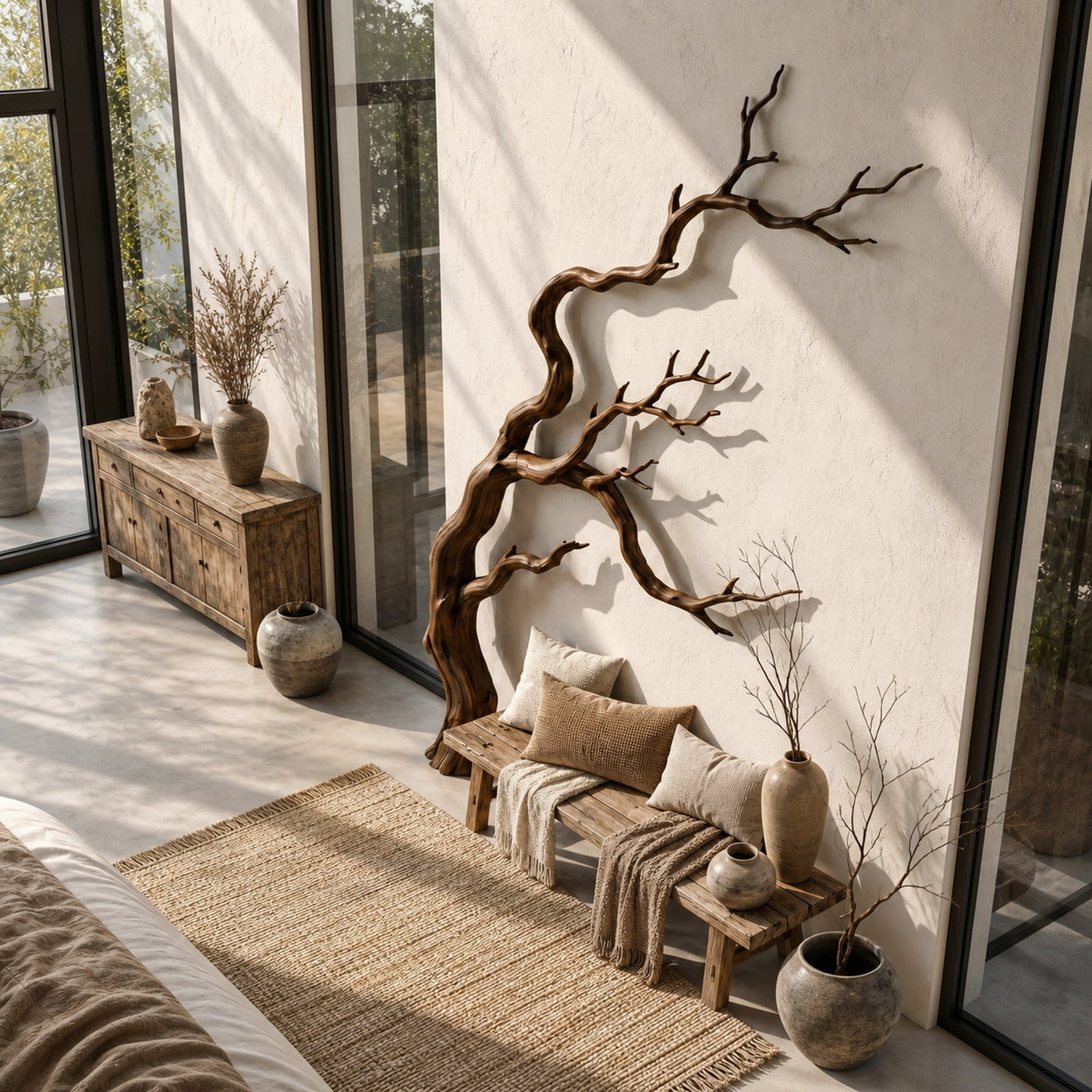 Contemporary Wall Decor Tree Branch Sculpture For Bedroom - product view 2
