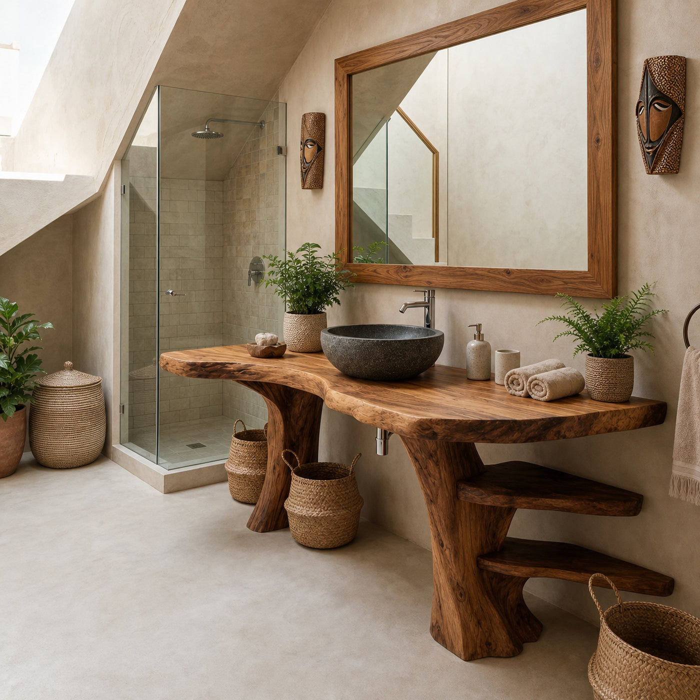 Contemporary Wood Bathroom Vanity For Ensuite Bathroom - product view 3