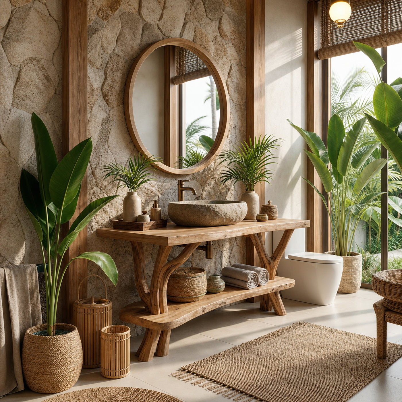 Contemporary Wooden Vanity For Luxury Bathroom Space - product view 4