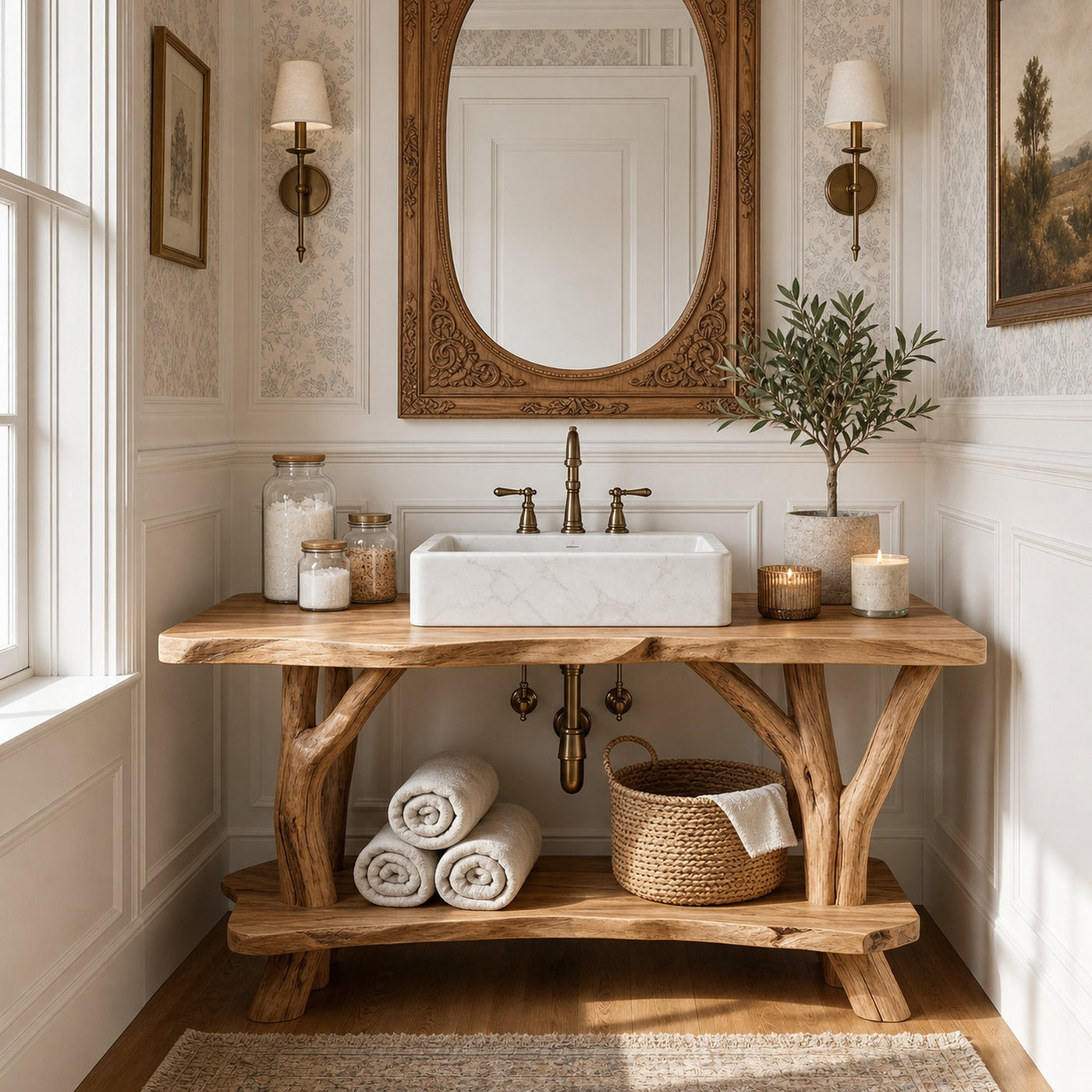 Contemporary Wooden Vanity For Luxury Bathroom Space - product view 6