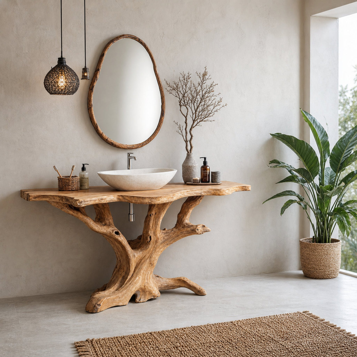 Custom Handcrafted Bathroom Vanity For Stylish Interiors - product view 2
