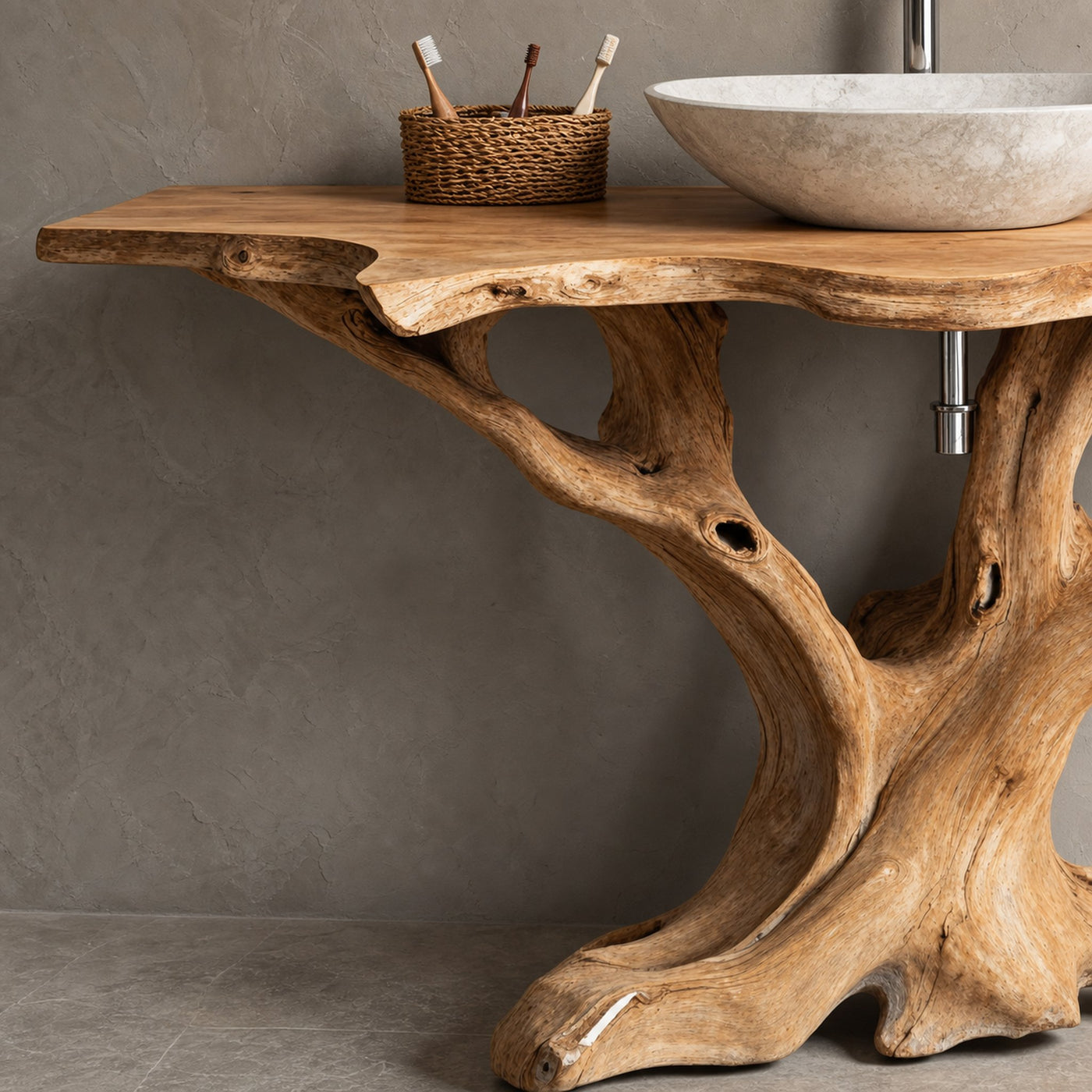 Custom Handcrafted Bathroom Vanity For Stylish Interiors - product view 3