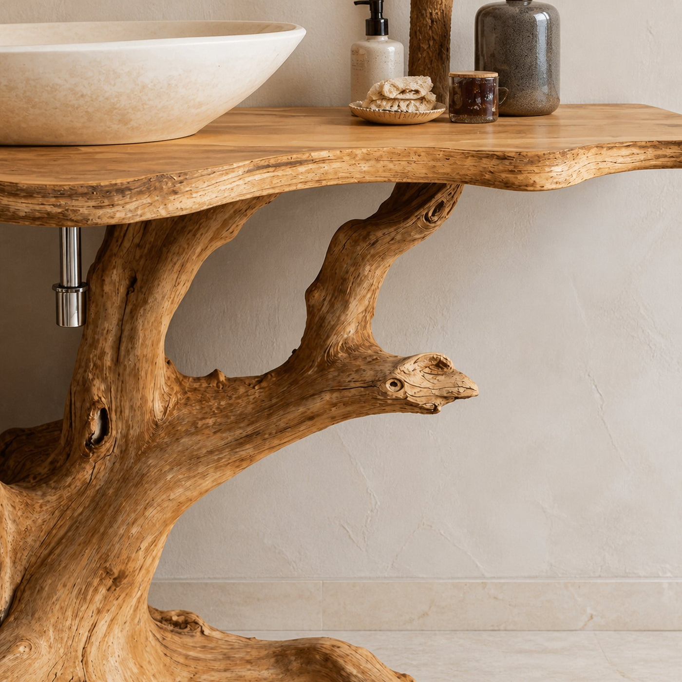Custom Handcrafted Bathroom Vanity For Stylish Interiors - product view 4
