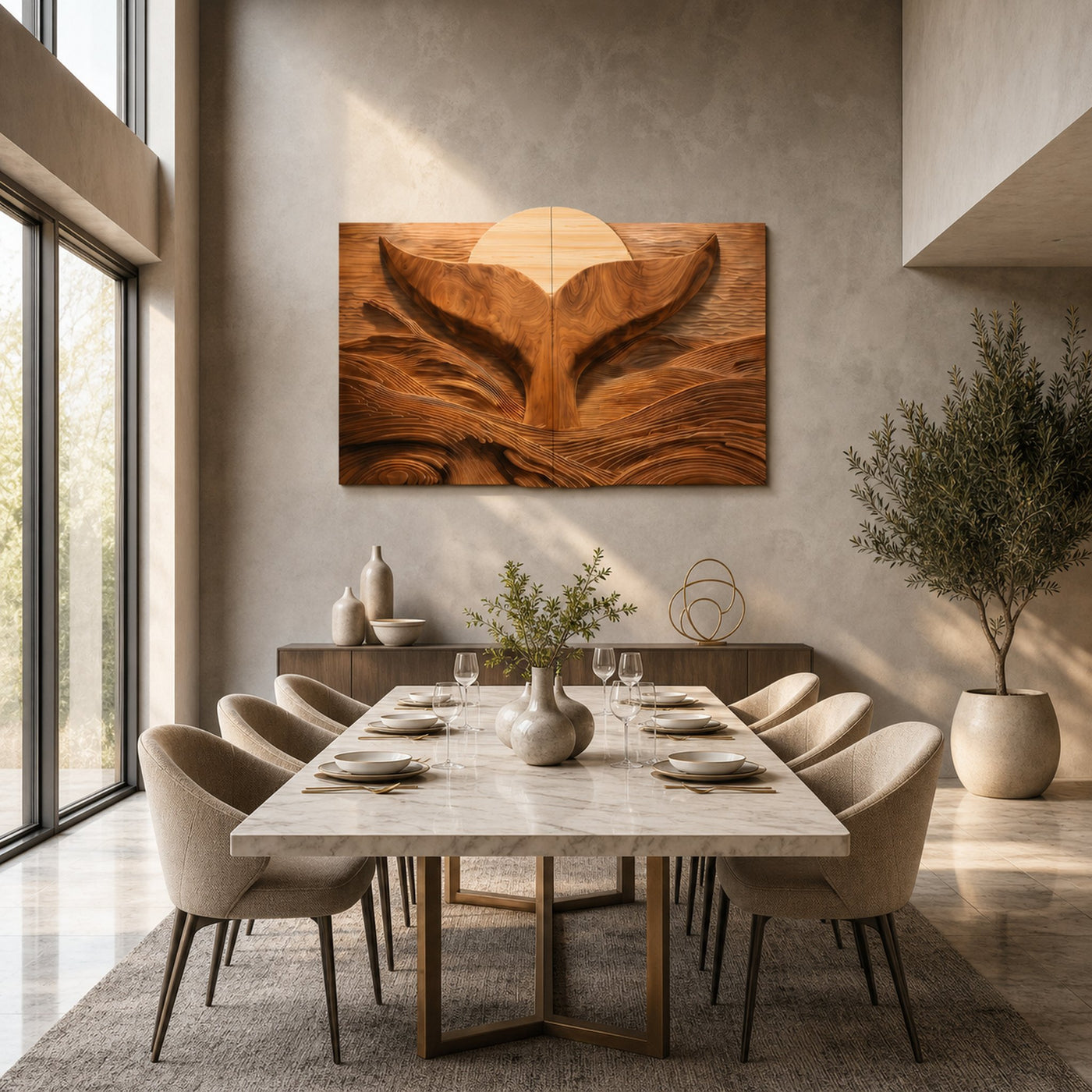 Eagle Sunrise Wall Art Panel For Dining Room And Living Room