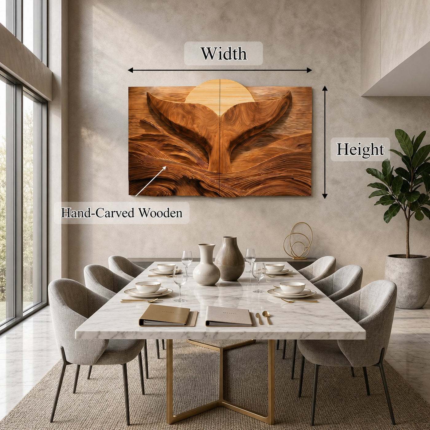 Eagle Sunrise Wall Art Panel For Dining Room And Living Room - product view 8