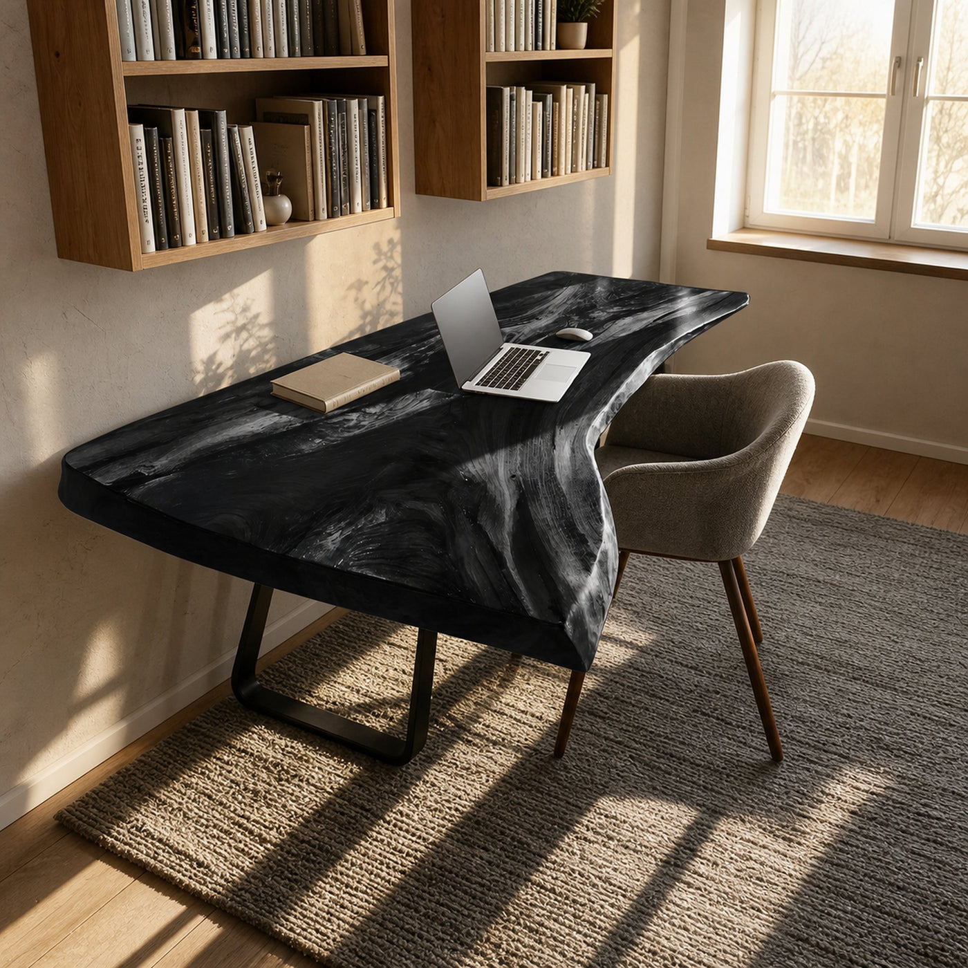 Farmhouse Handmade Live Edge Desk For Interior - product view 4