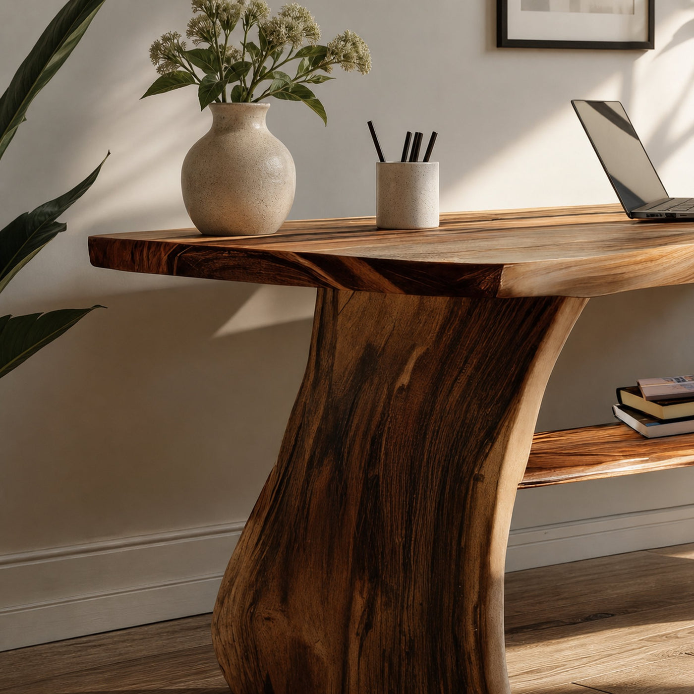Farmhouse Live Edge Desk For Creative Studio And Office - product view 3