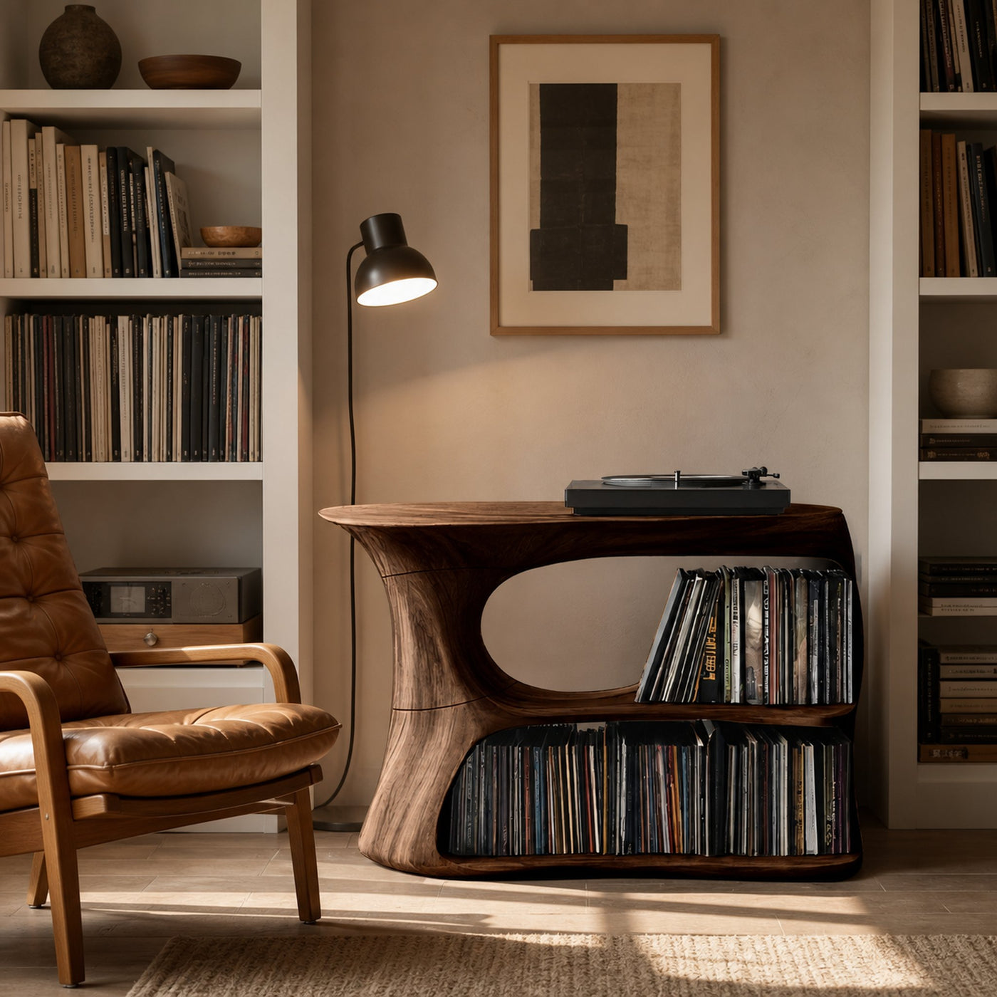 Farmhouse Record Cabinet For Entryway Organization - product view 3
