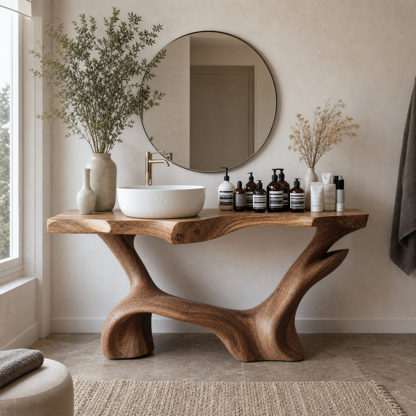 Farmhouse Solid Vanity For Country Bathroom Design