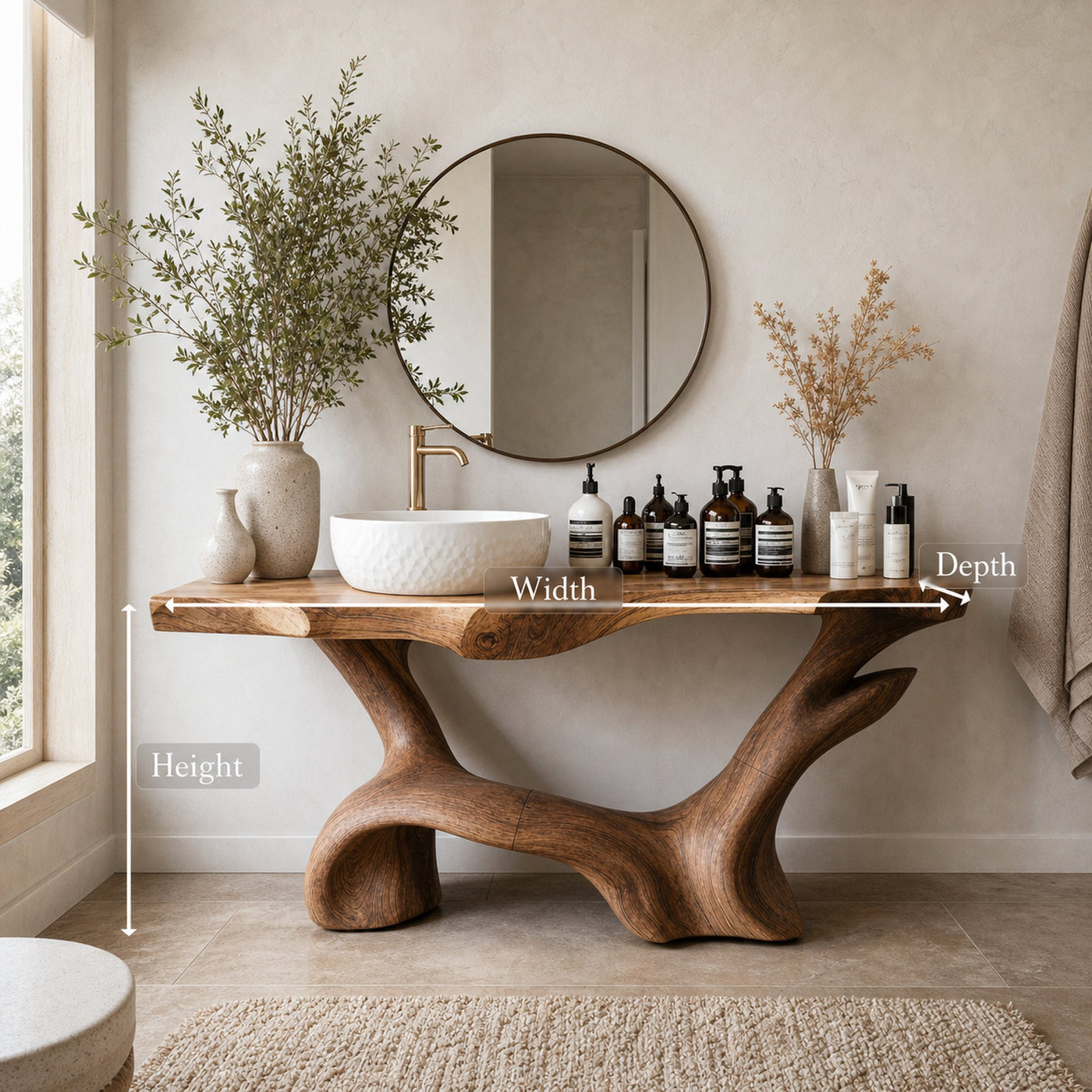 Farmhouse Solid Vanity For Country Bathroom Design - product view 8