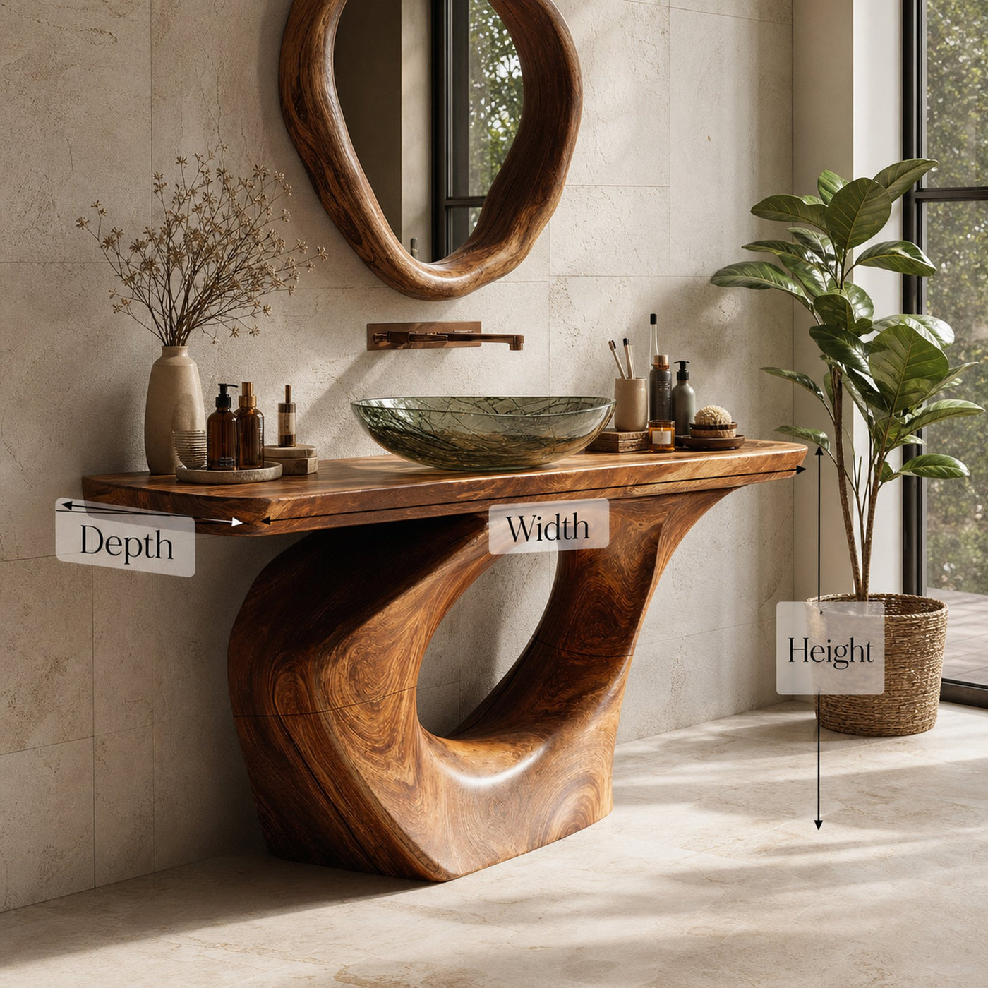 Farmhouse Solid Vanity For Decorative Bathroom Design - product view 6
