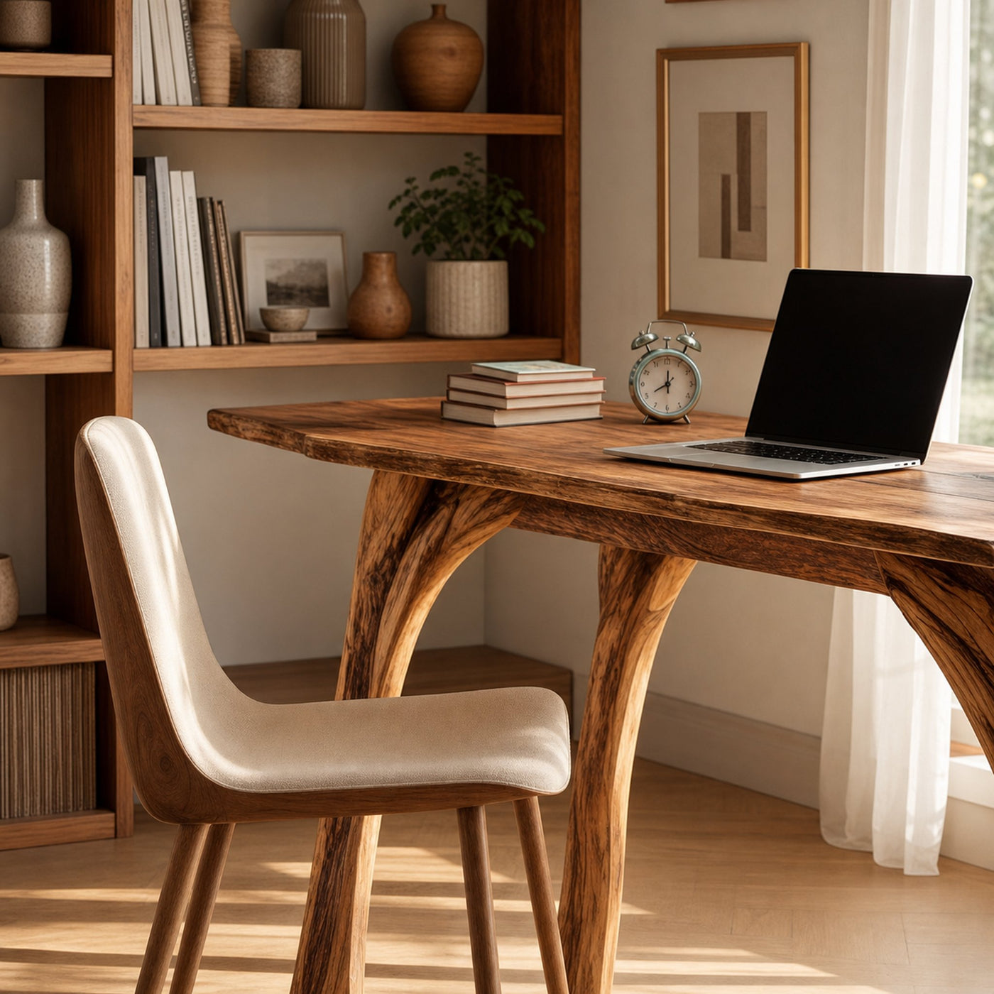 Farmhouse Solid Wood Desk For Bedroom Or Creative Workspace - product view 3
