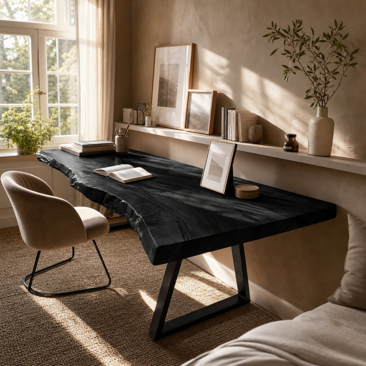 Farmhouse Solid Wood Tabletop For Bedroom Design - product view 4
