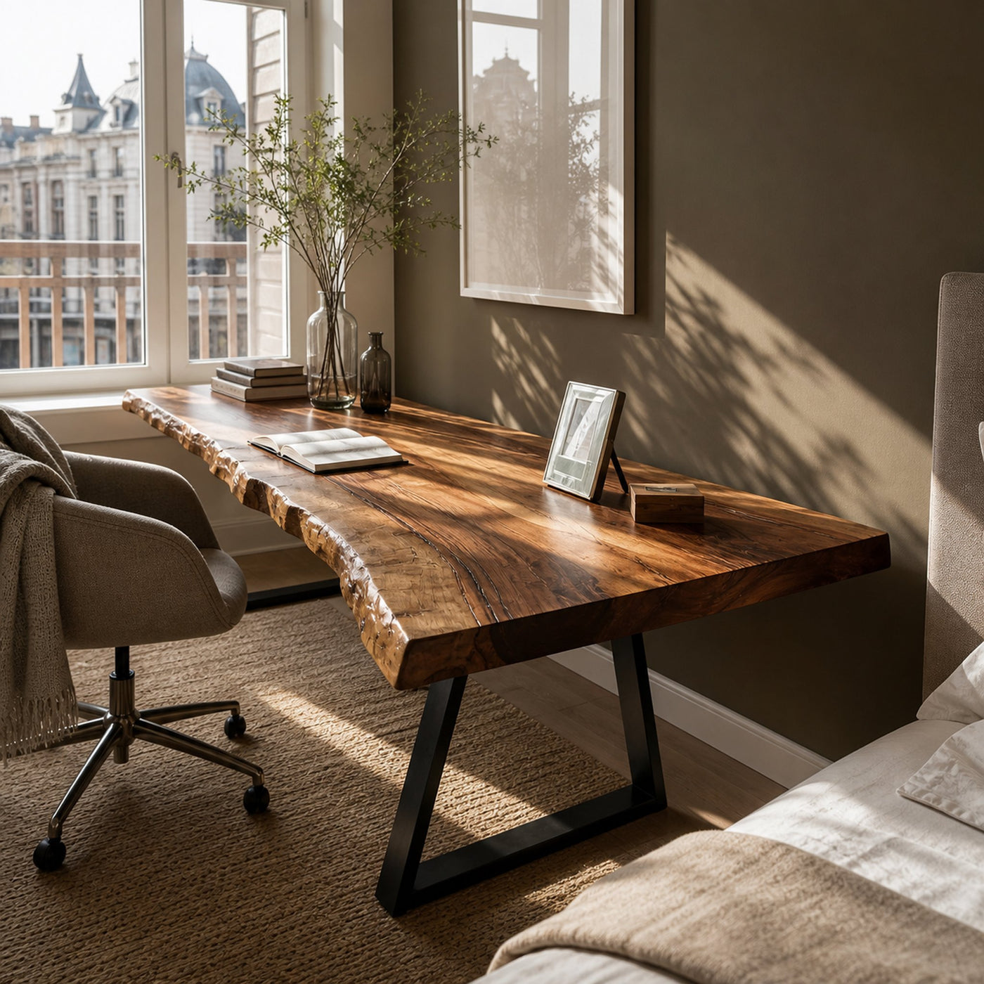 Farmhouse Solid Wood Tabletop For Bedroom Design - product view 6