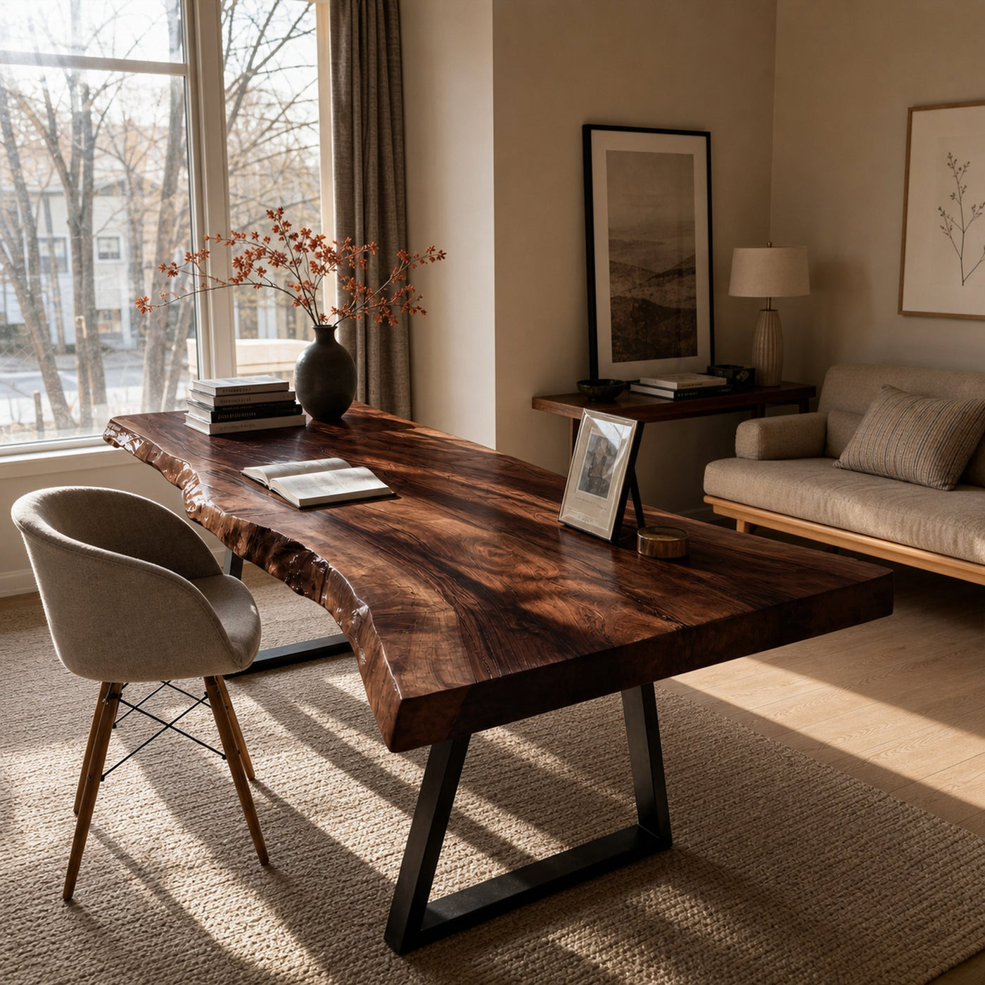 Farmhouse Solid Wood Tabletop For Bedroom Design - product view 7