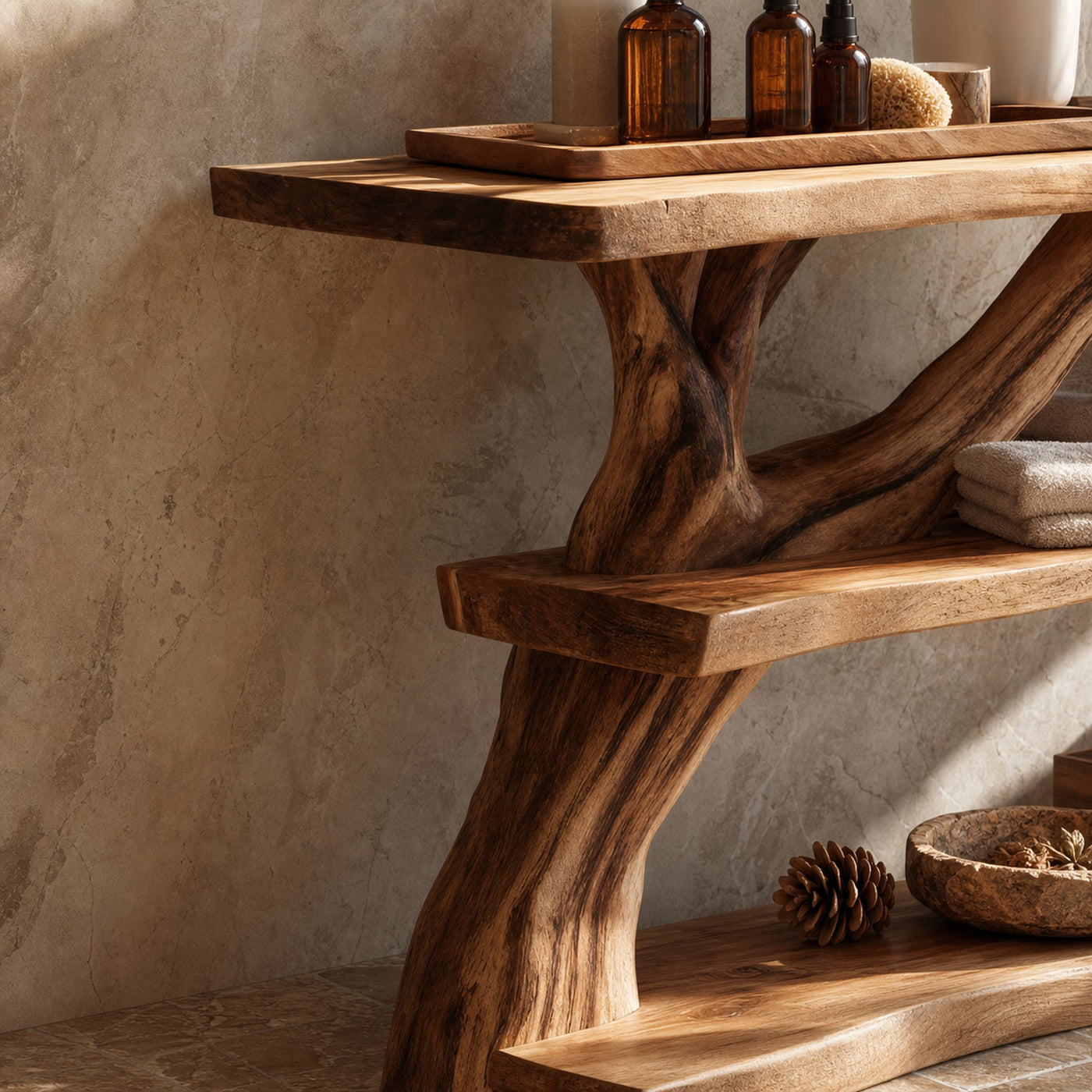Farmhouse Solid Wood Vanity For Cozy Bathroom Furniture Decor - product view 3