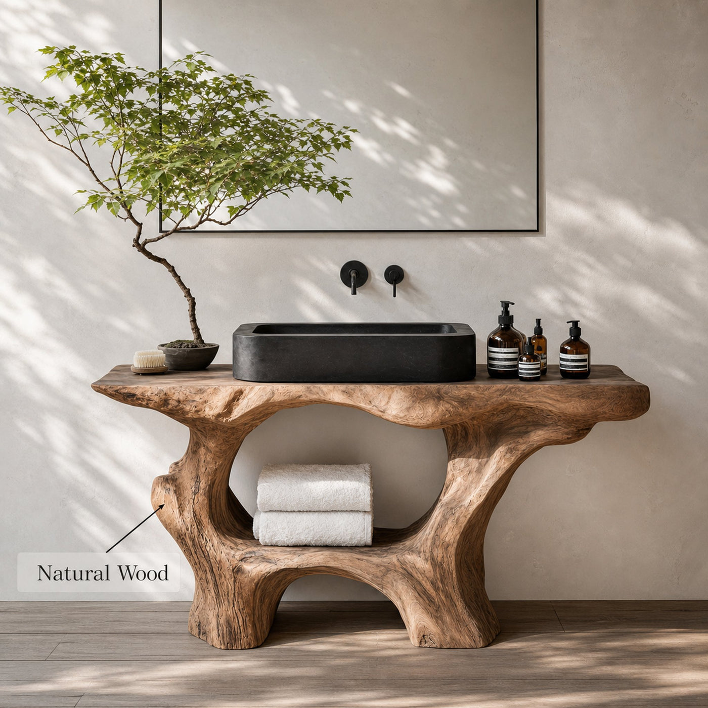 Farmhouse Solid Wood Vanity For Rustic Bathroom - product view 5