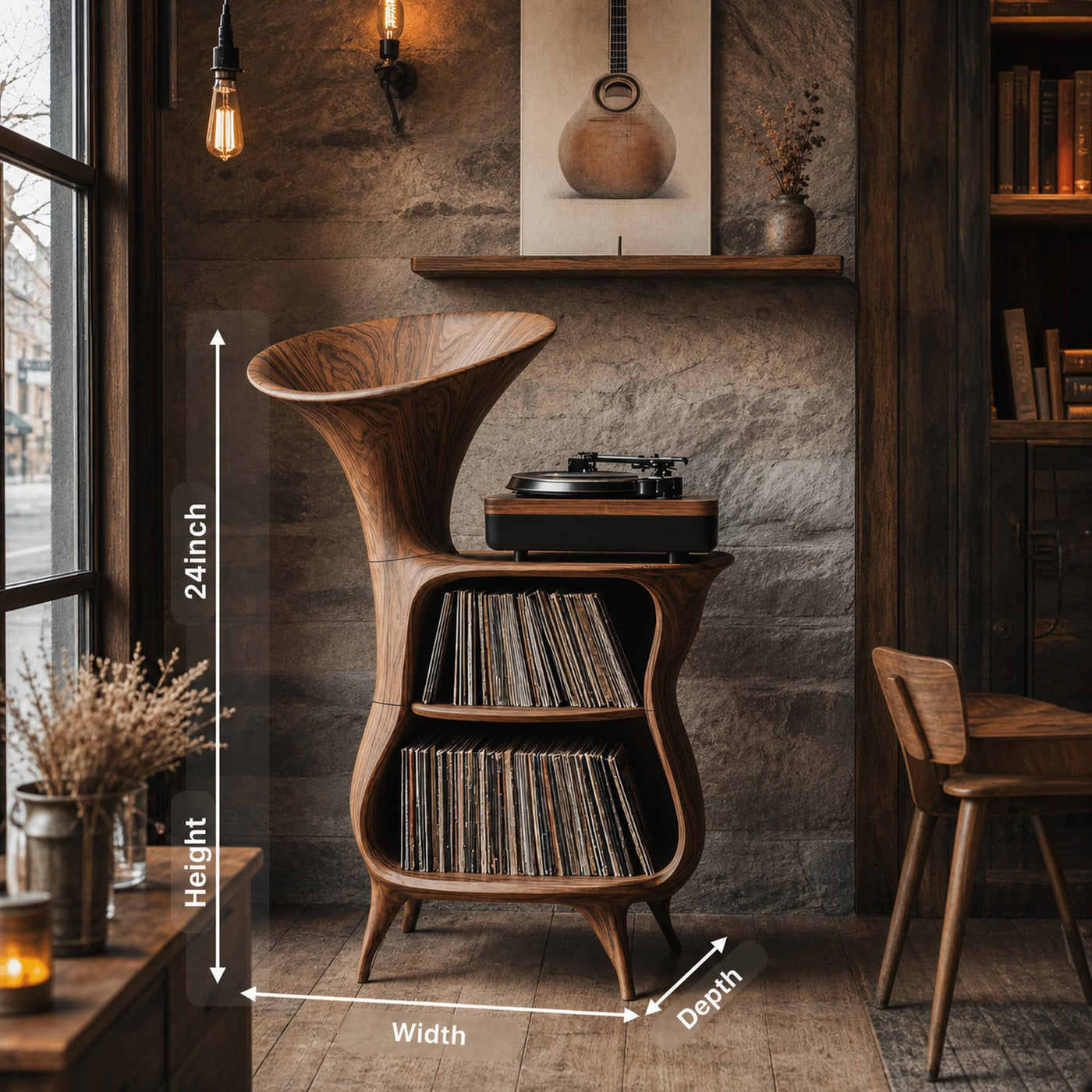 Farmhouse Wood Media Console For Stylish Entryway - product view 8
