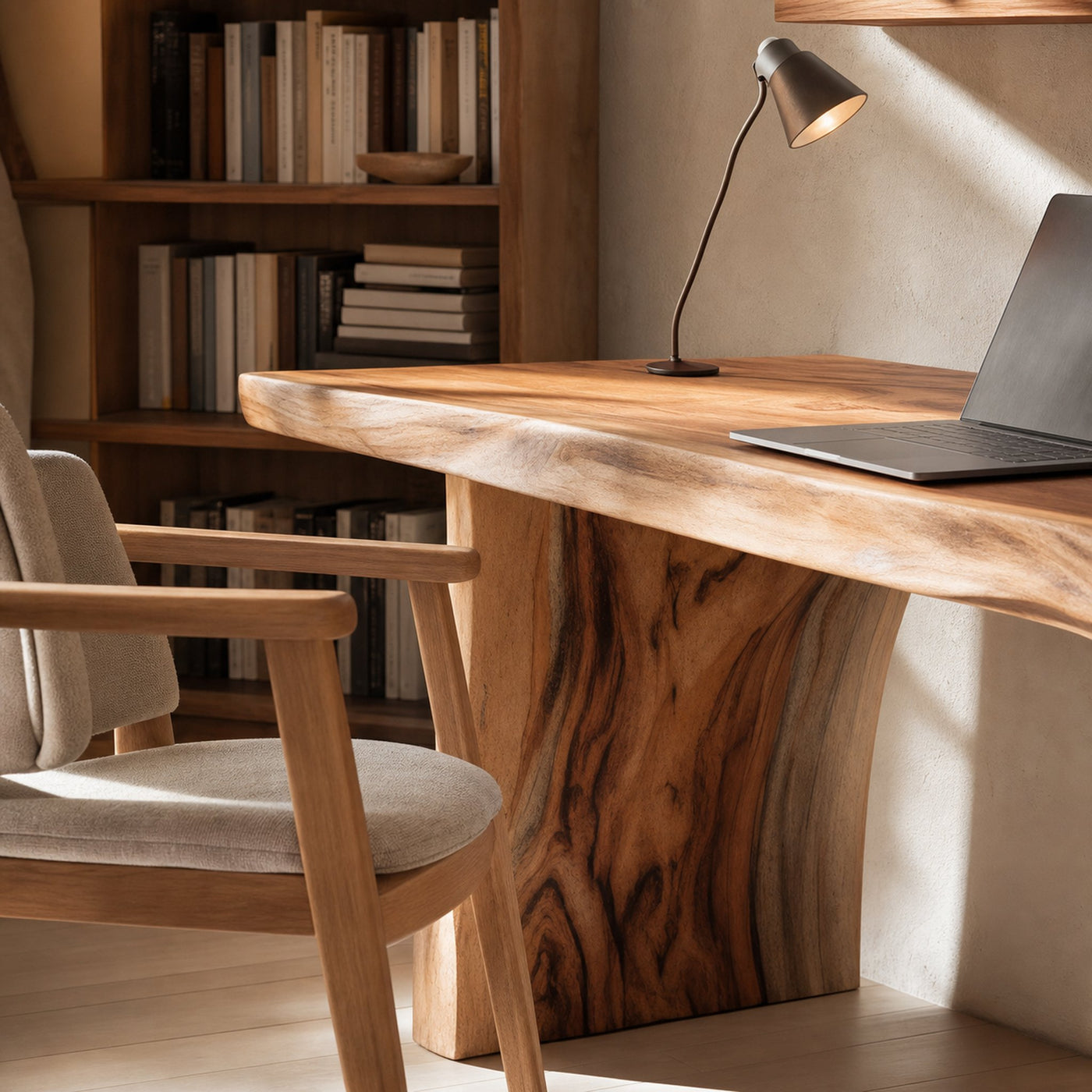 Farmhouse Wooden Desk For Home Workspace And Decor - product view 3