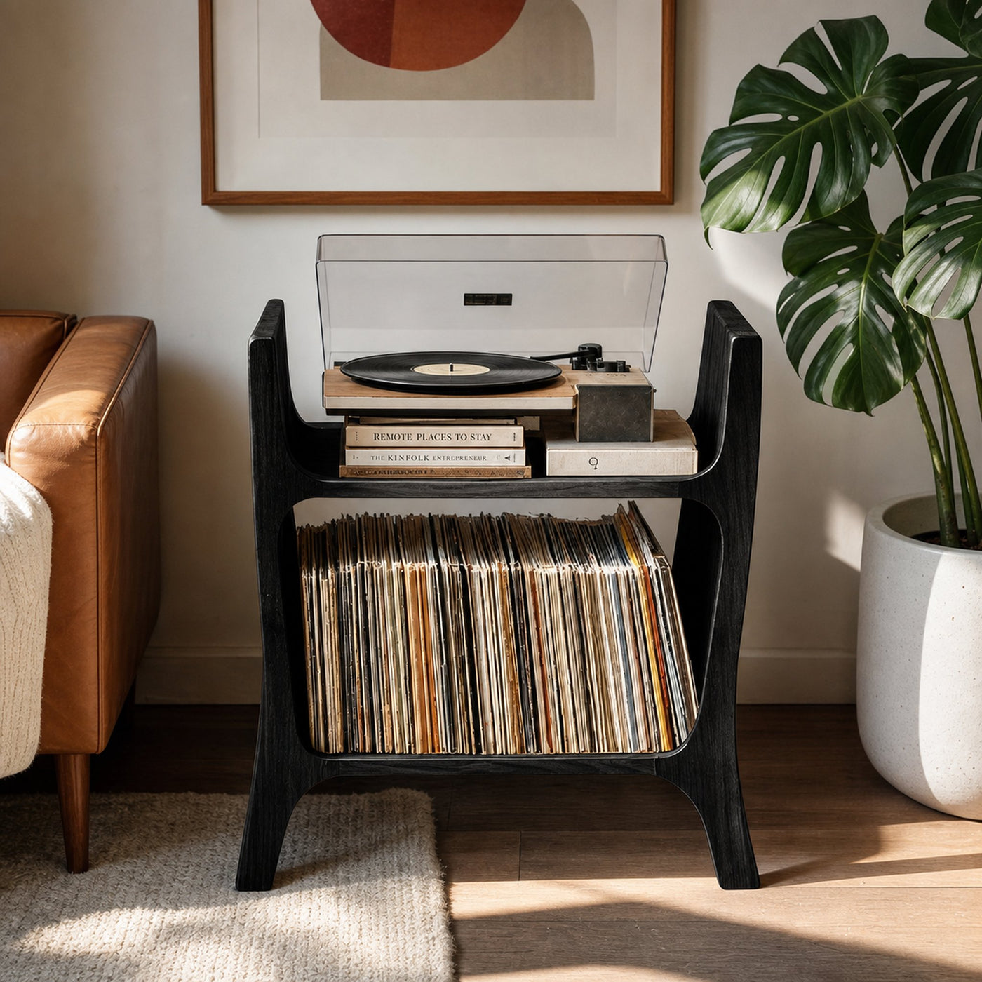 Farmhouse Wooden Media Console For Entryway Decor - product view 4
