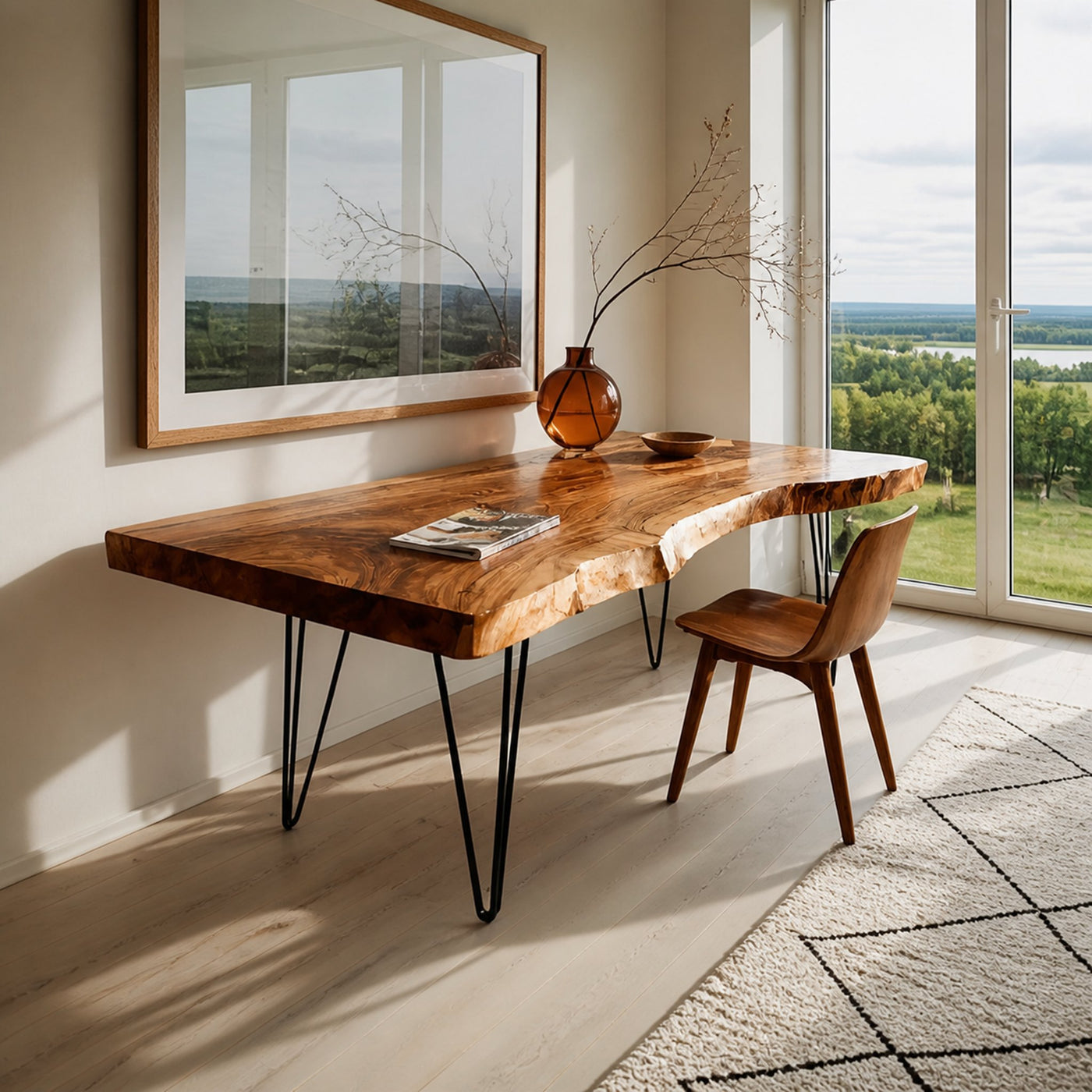 Farmhouse Wooden Tabletop For Rustic Home Decor - product view 2