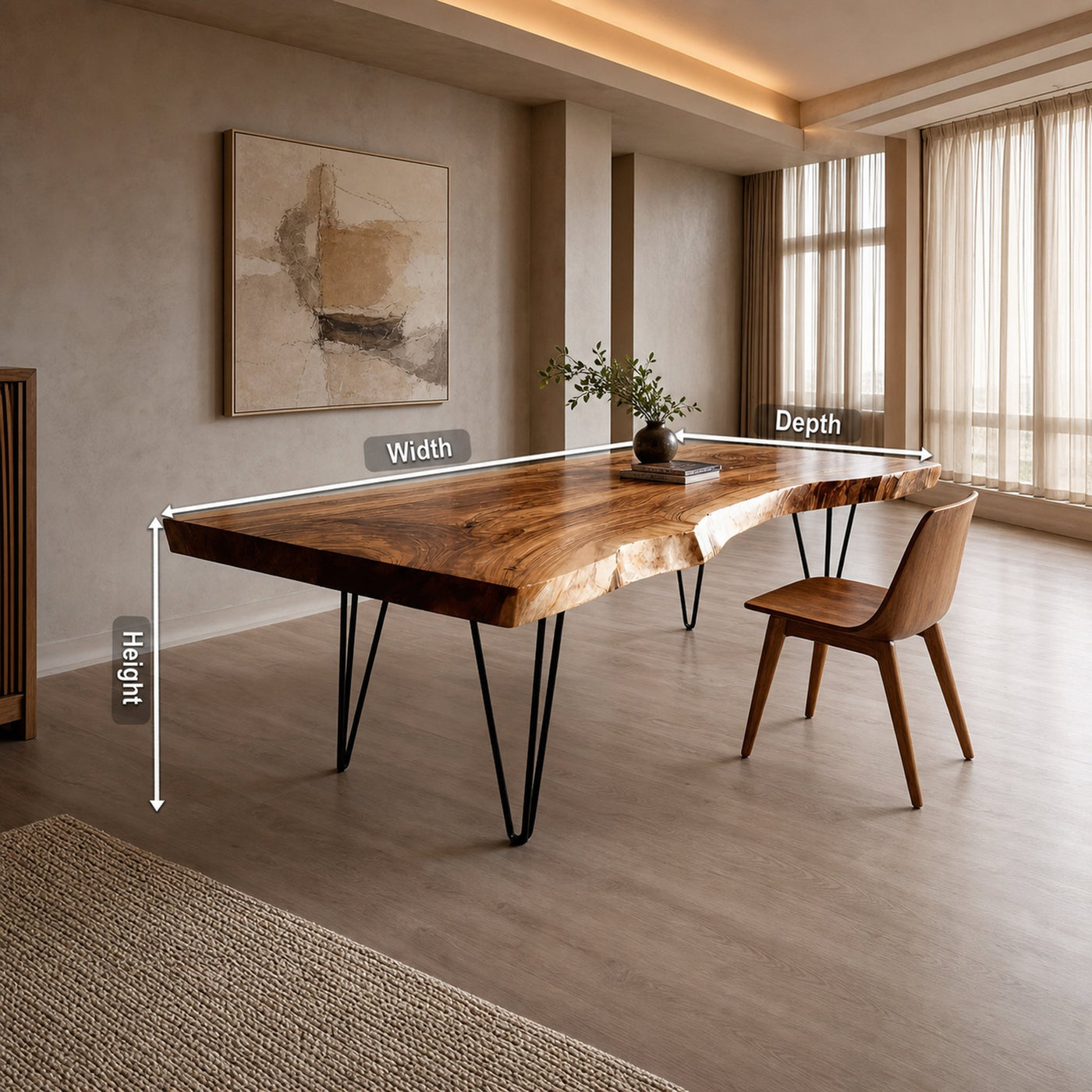 Farmhouse Wooden Tabletop For Rustic Home Decor - product view 8