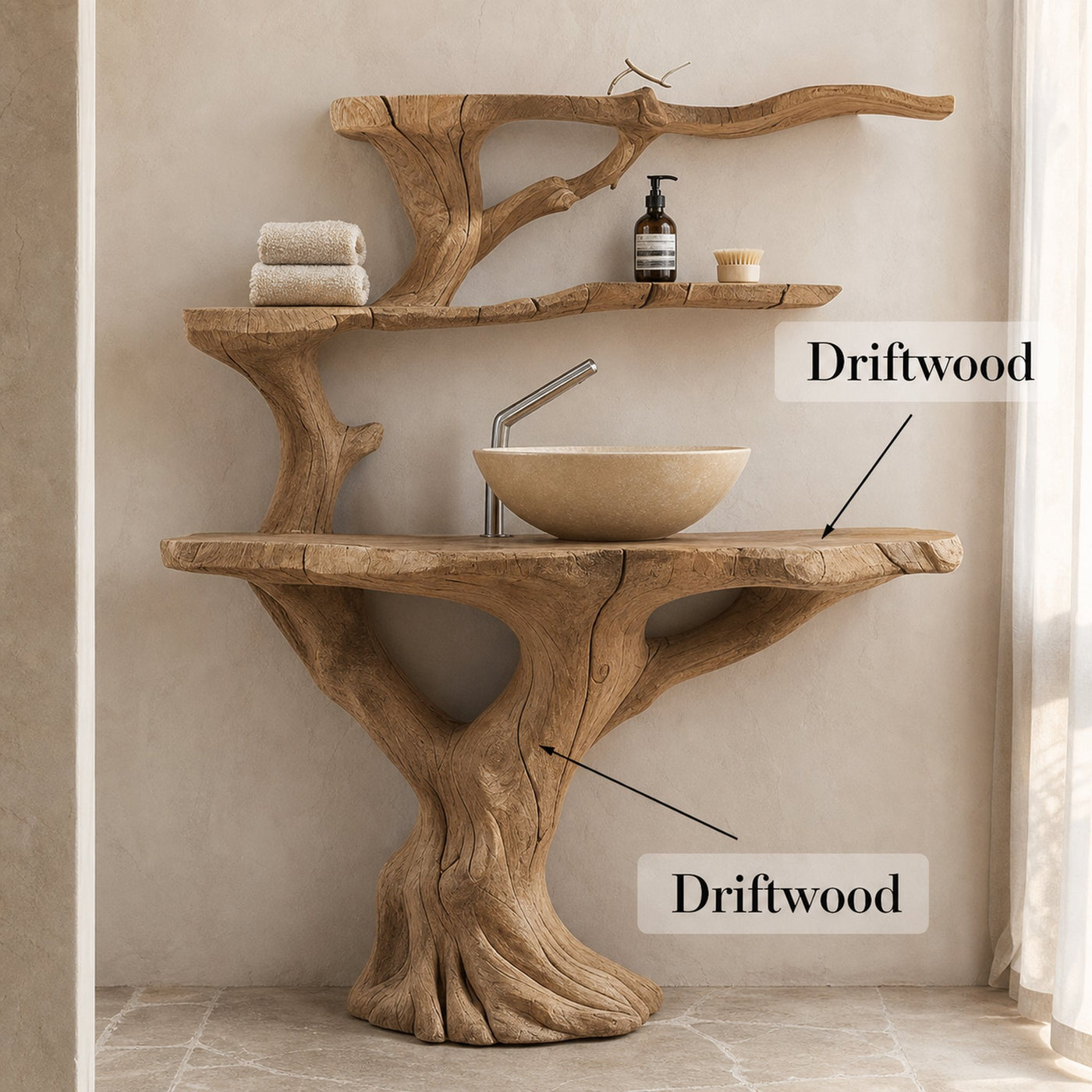 Floating Wood Bathroom Vanity - product view 5