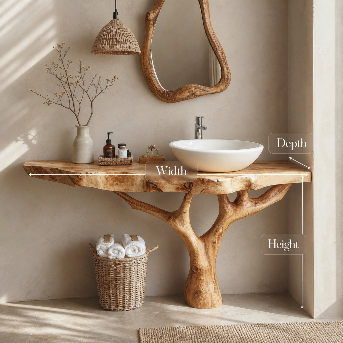 Floating Wood Bathroom Vanity For Sleek Interiors - product view 5