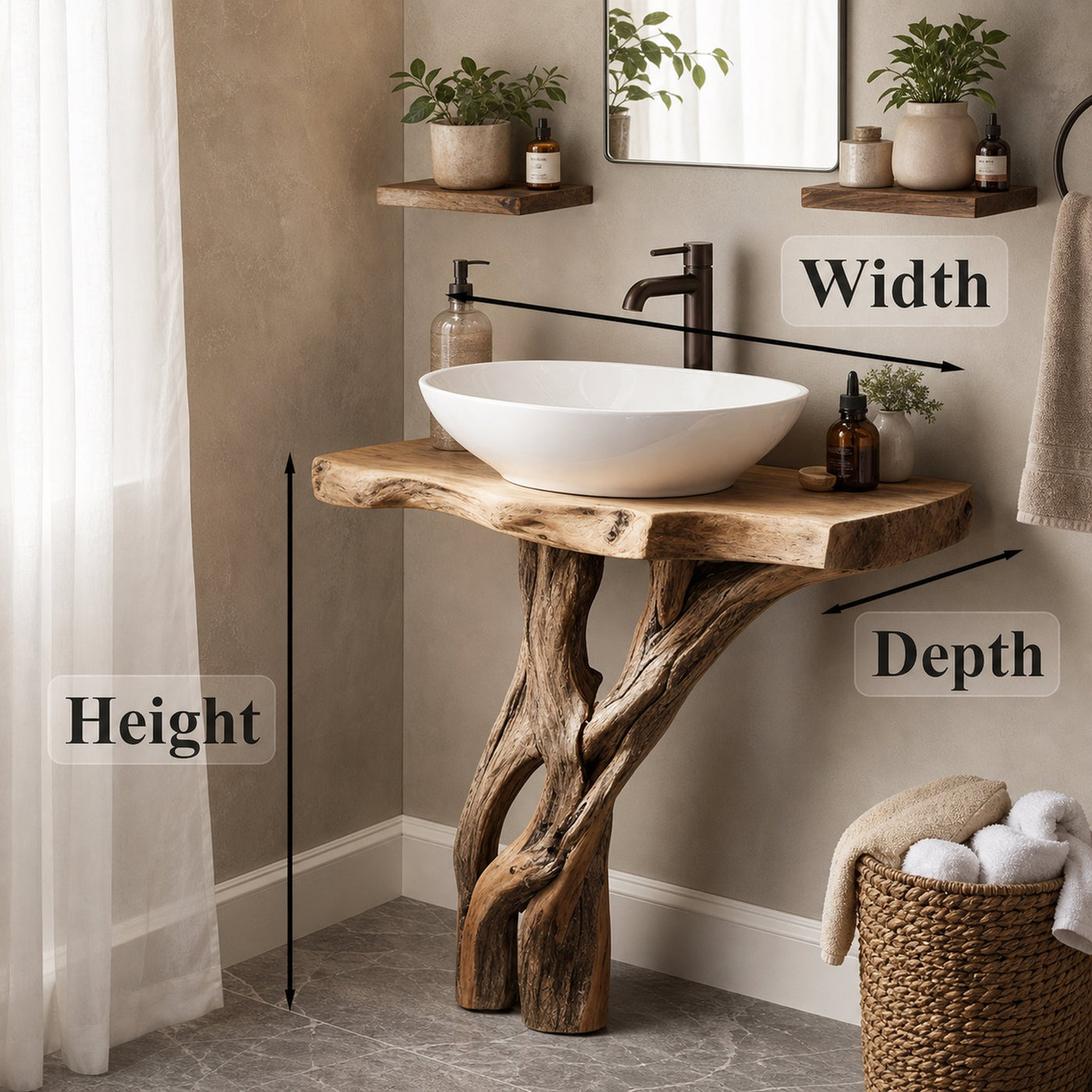Handcrafted Bathroom Vanity - product view 4