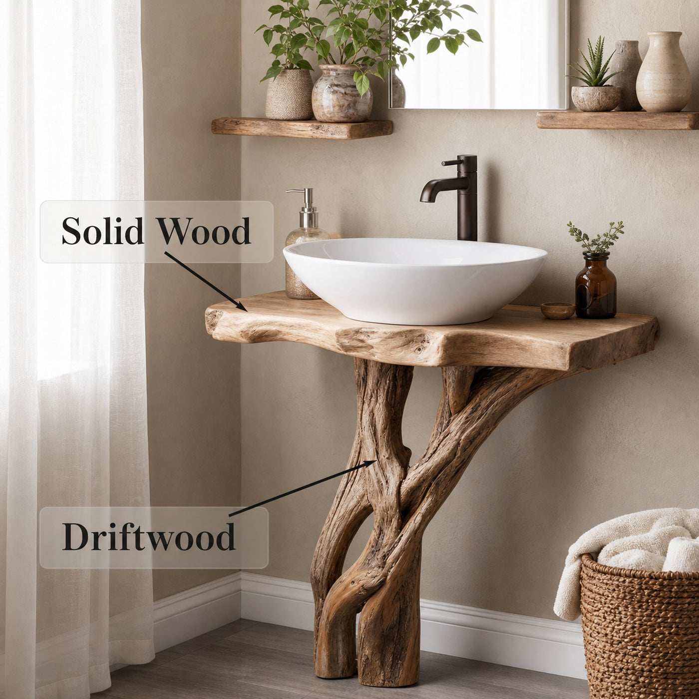 Handcrafted Bathroom Vanity - product view 5