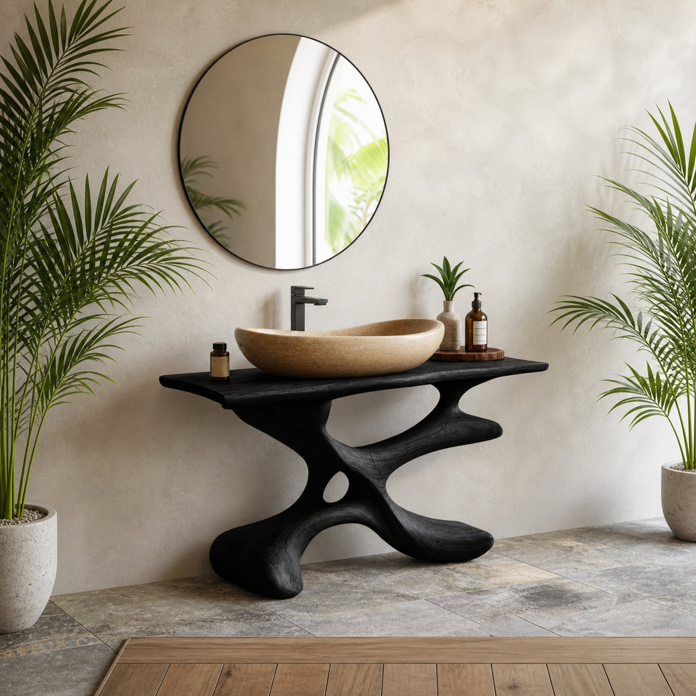 Handcrafted Bathroom Vanity For Furniture Decor Style - product view 4