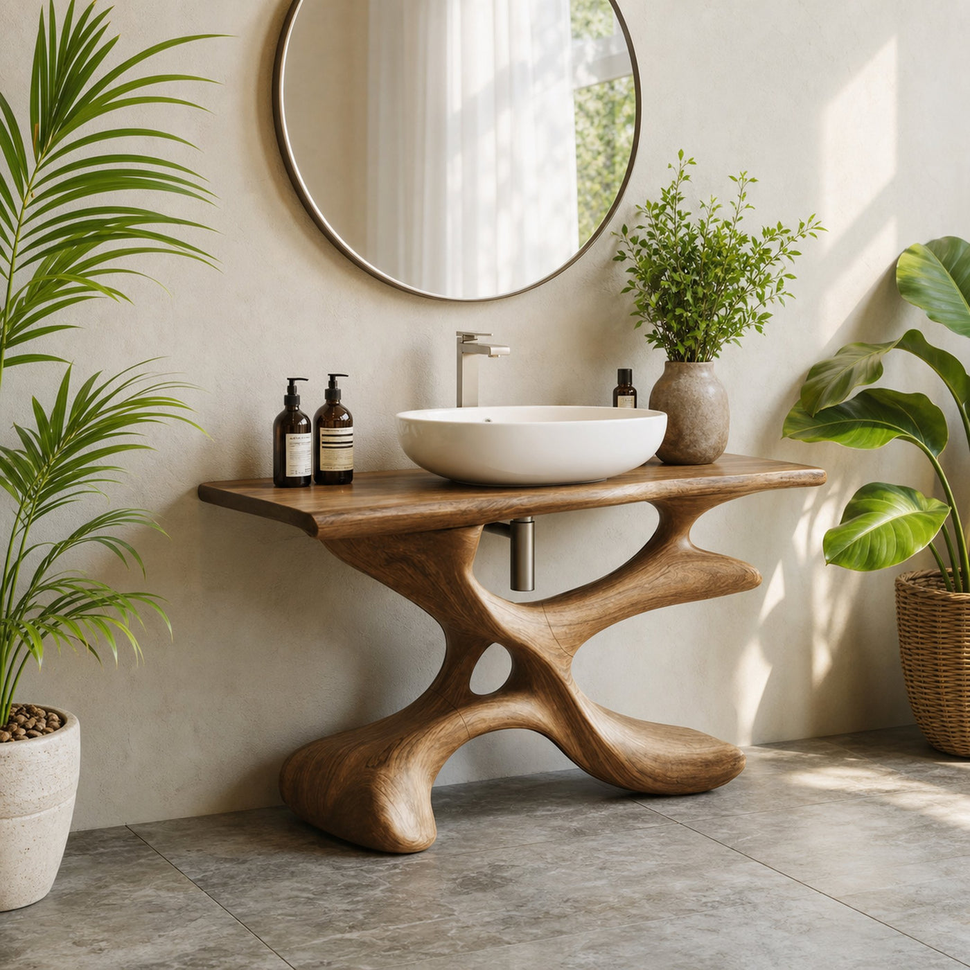 Handcrafted Bathroom Vanity For Furniture Decor Style - product view 5
