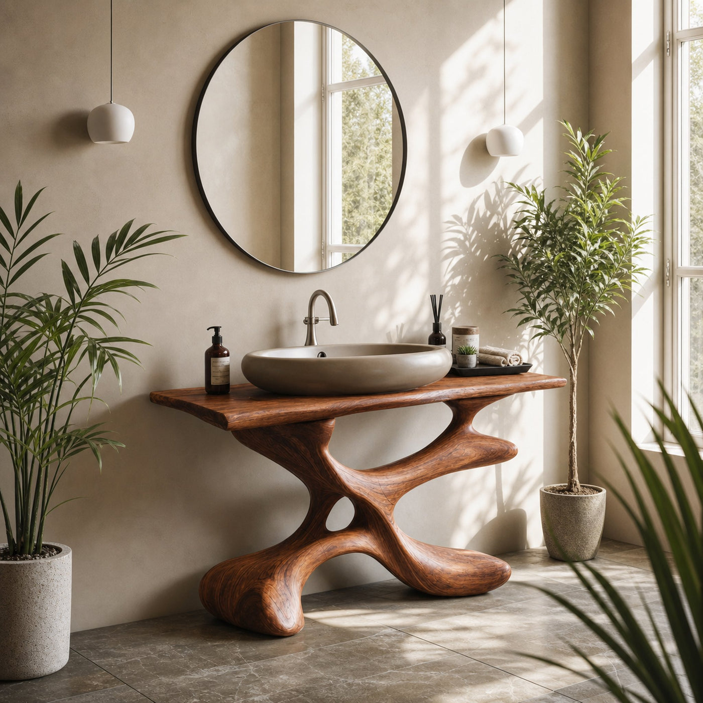 Handcrafted Bathroom Vanity For Furniture Decor Style - product view 6
