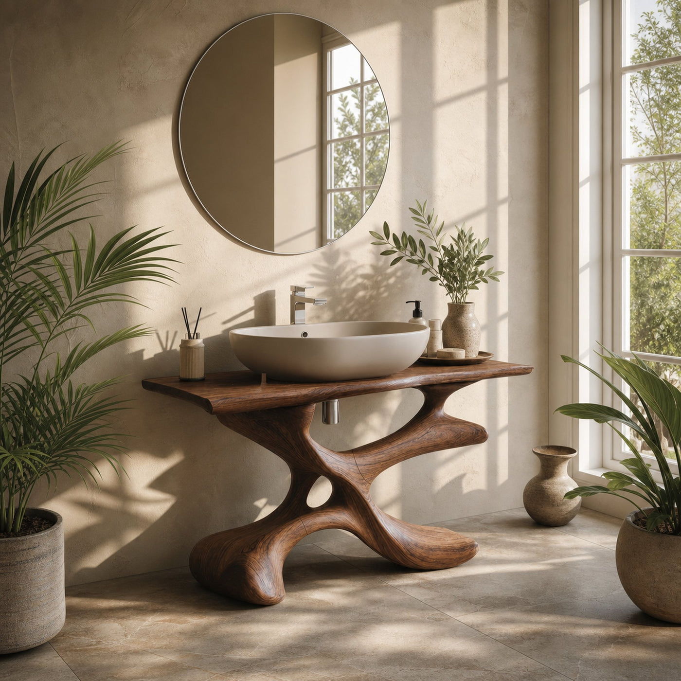 Handcrafted Bathroom Vanity For Furniture Decor Style - product view 7