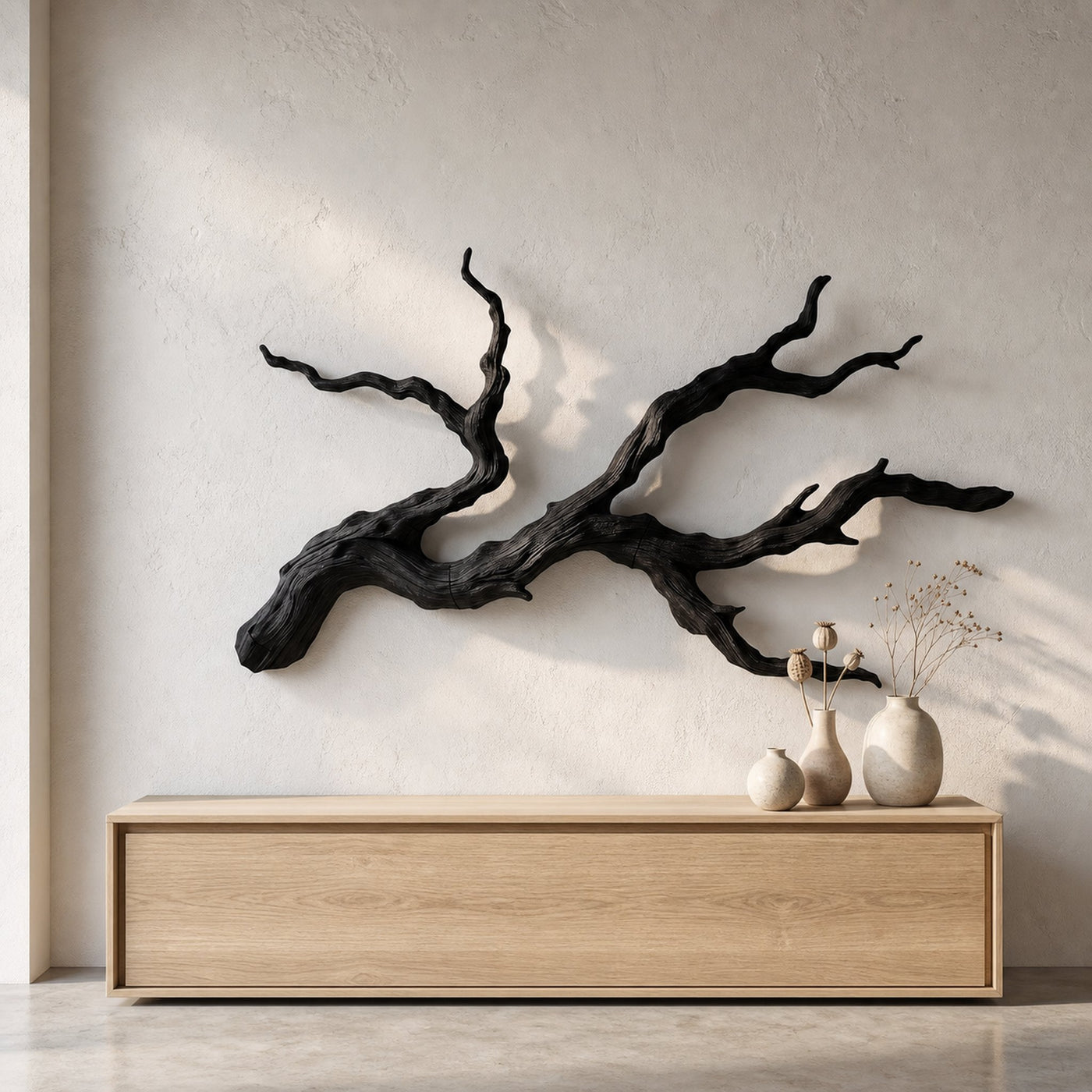 Handcrafted Branch Wall Decor Nature Inspired Sculpture For Living Room