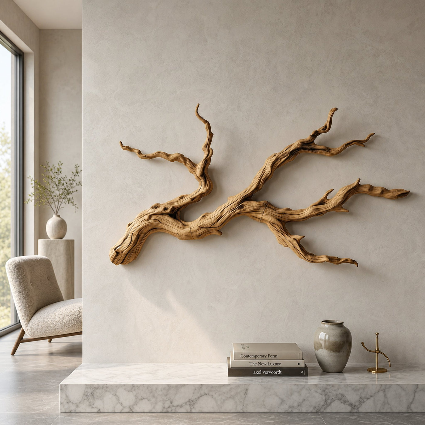 Handcrafted Branch Wall Decor Nature Inspired Sculpture For Living Room - product view 5