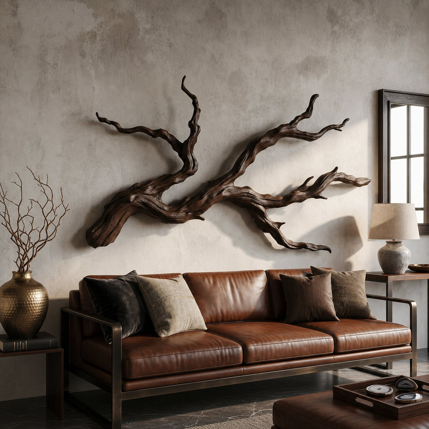 Handcrafted Branch Wall Decor Nature Inspired Sculpture For Living Room - product view 7