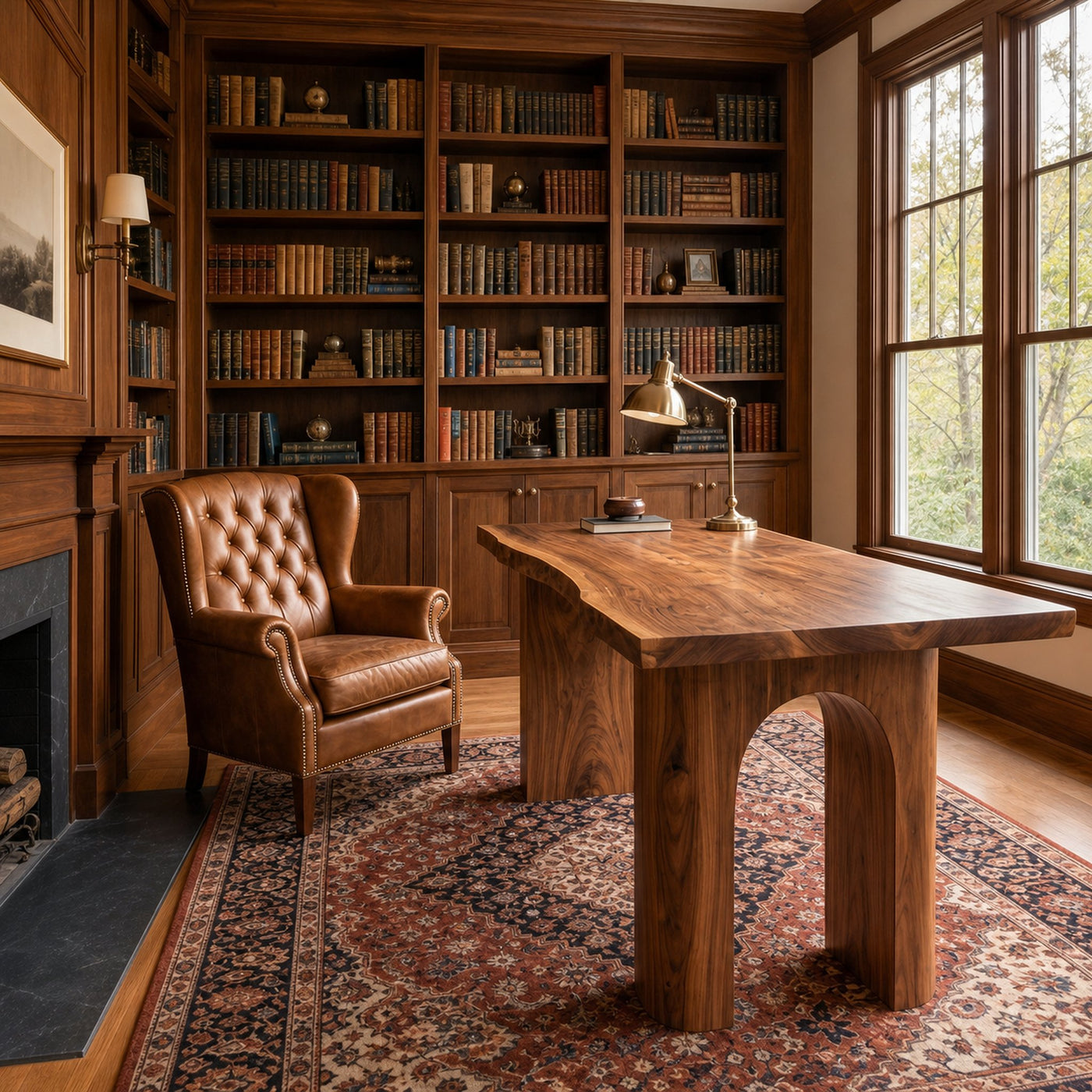 Handcrafted Executive Desk For Home Office And Professional Workspace - product view 2