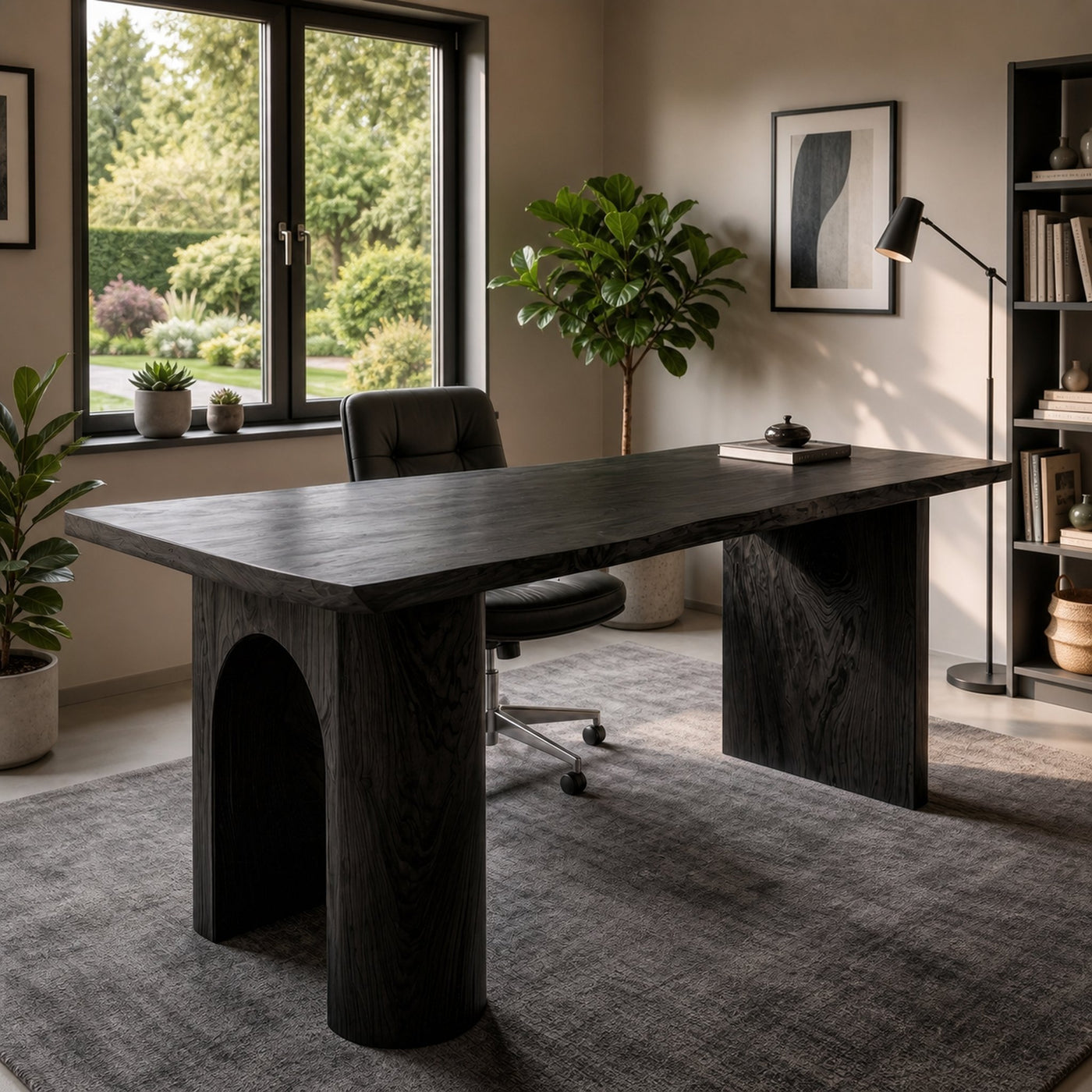 Handcrafted Executive Desk For Home Office And Professional Workspace - product view 4