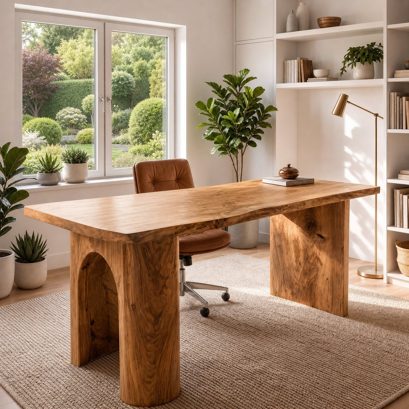 Handcrafted Executive Desk For Home Office And Professional Workspace - product view 5