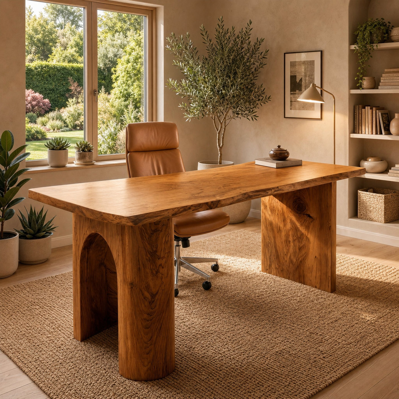Handcrafted Executive Desk For Home Office And Professional Workspace - product view 6