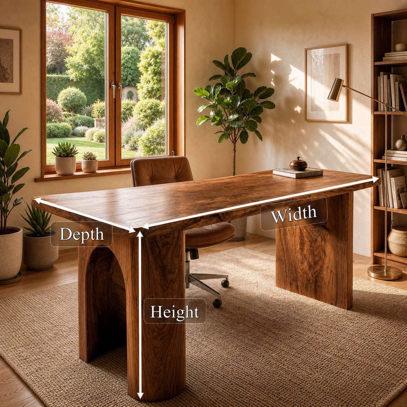 Handcrafted Executive Desk For Home Office And Professional Workspace - product view 8