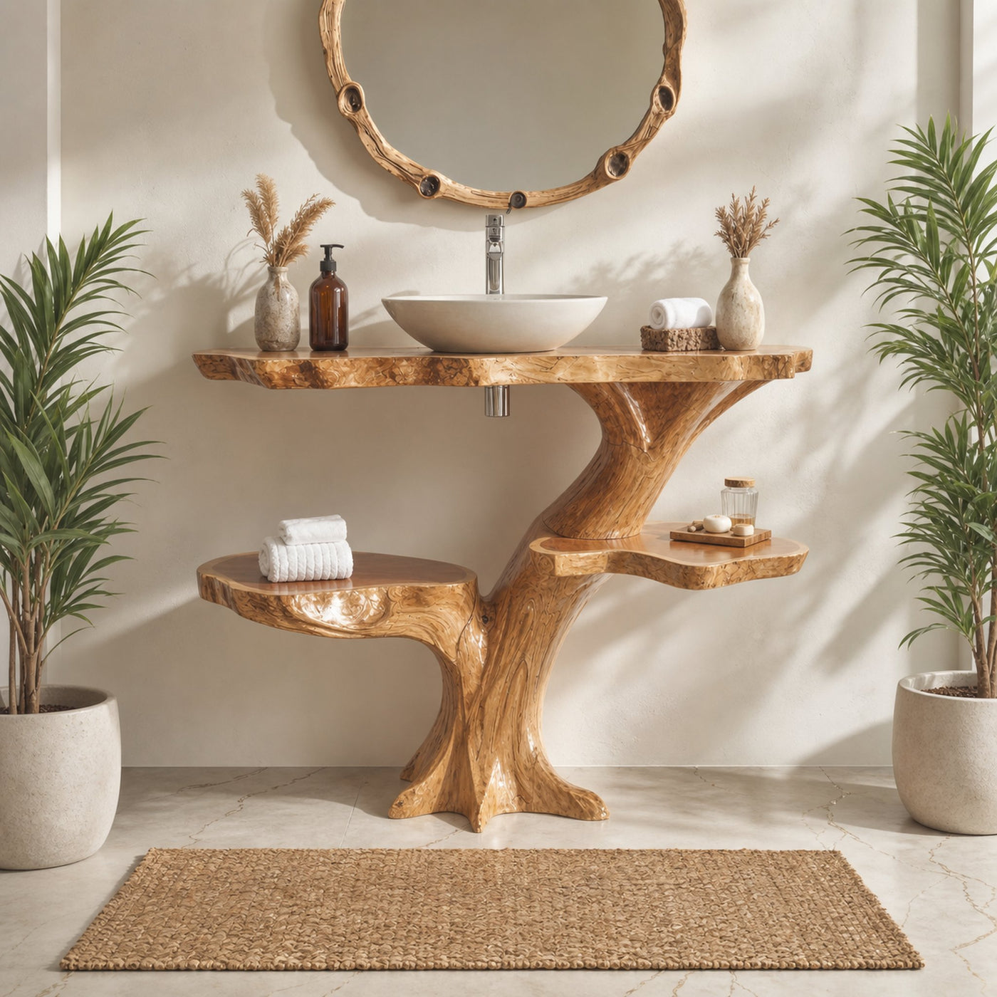 Handcrafted Floating Bathroom Vanity - product view 2