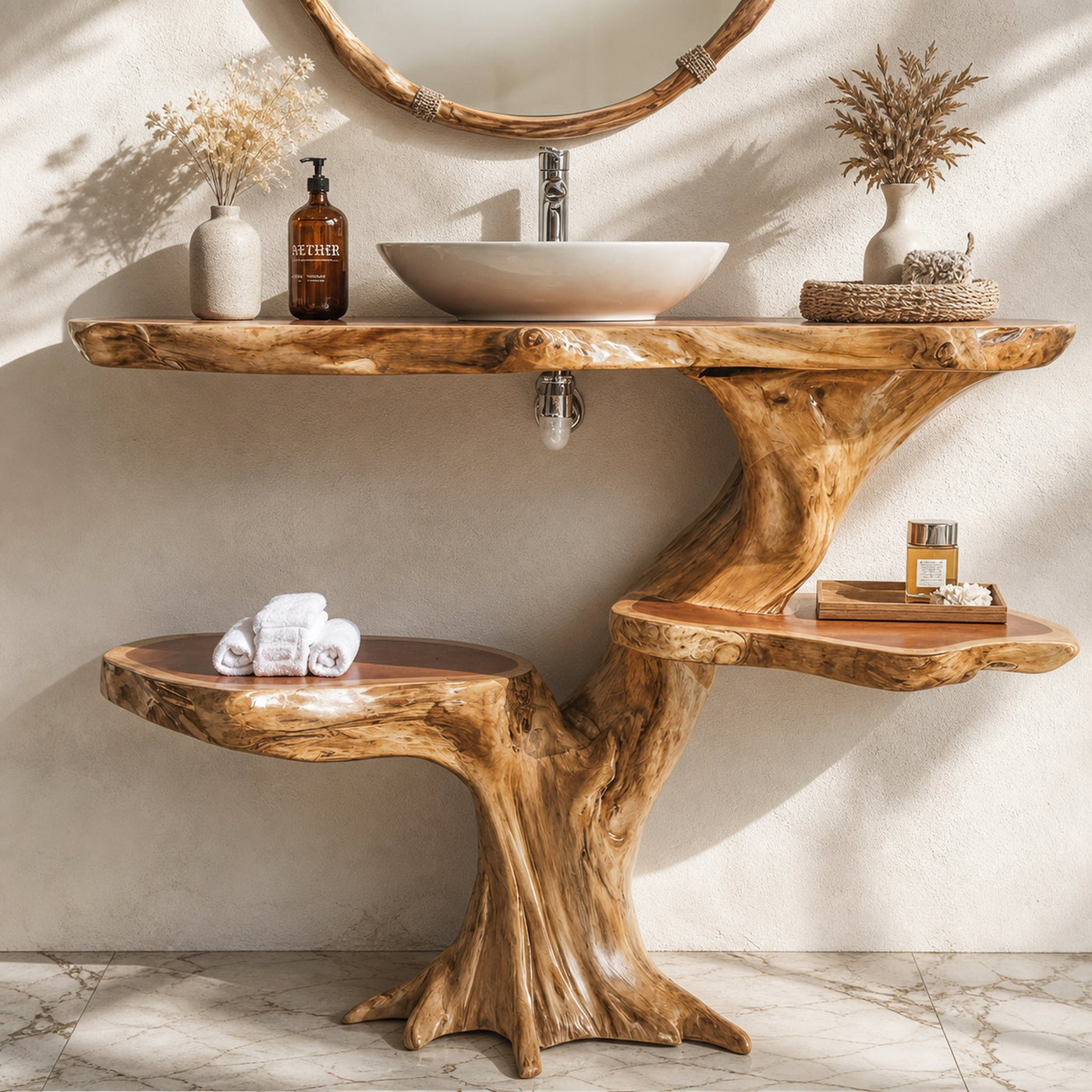 Handcrafted Floating Bathroom Vanity - product view 7