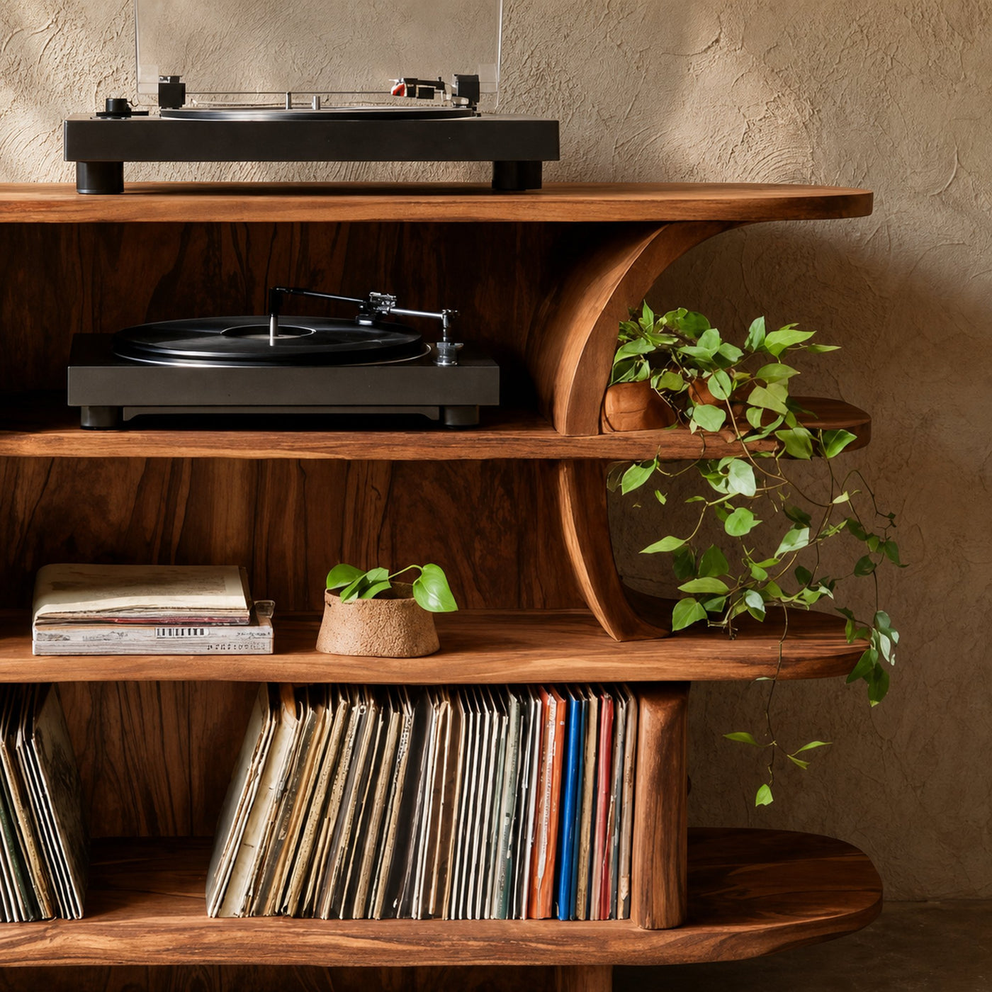 Handcrafted Media Cabinet For Entryway And Decor - product view 4