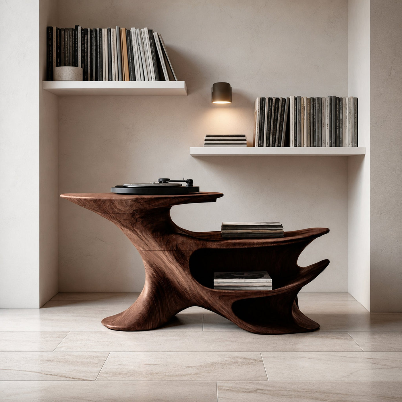 Handcrafted Record Stand for Music Lovers’ Home Decor - product view 7